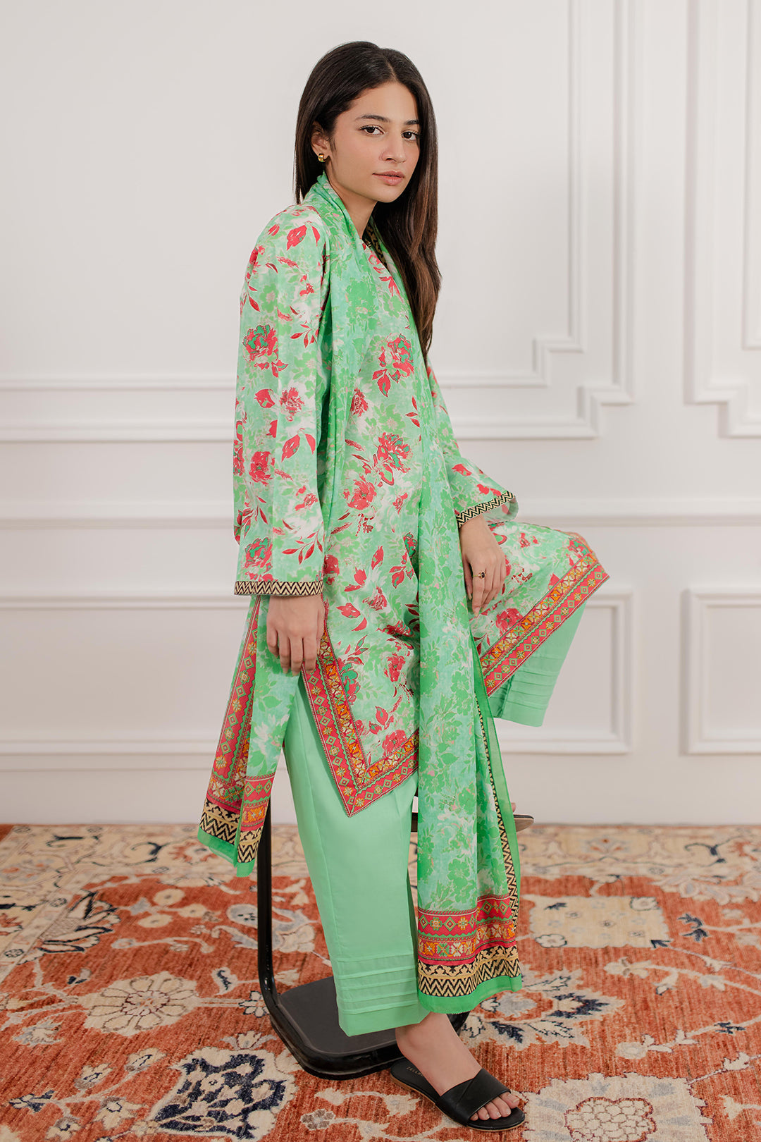 Zellbury | Summer Pret | Kurta Dupatta Trouser - 2829 - Libasekhas