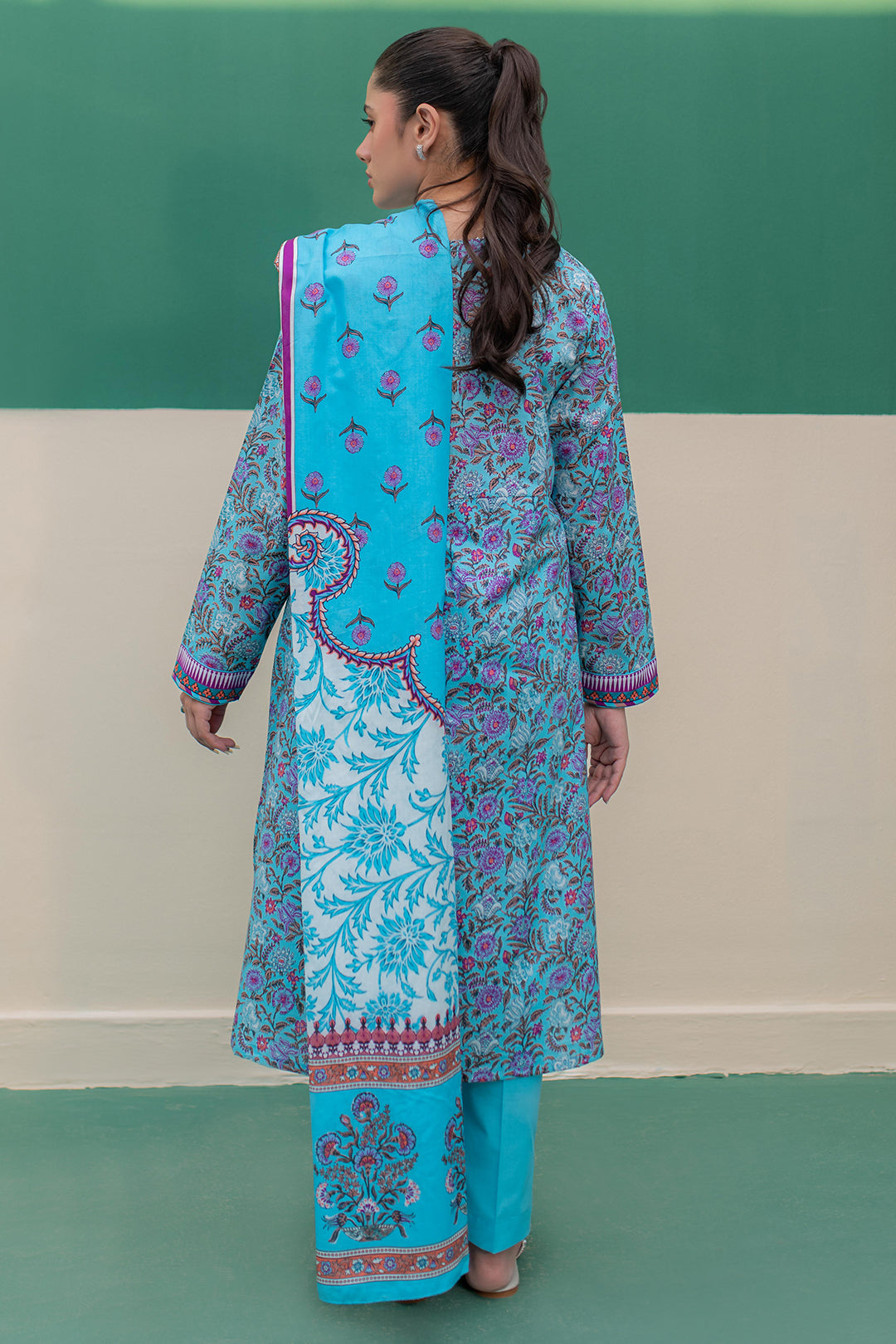 Zellbury | Summer Pret | Kurta Dupatta Trouser - 2856 - Libasekhas