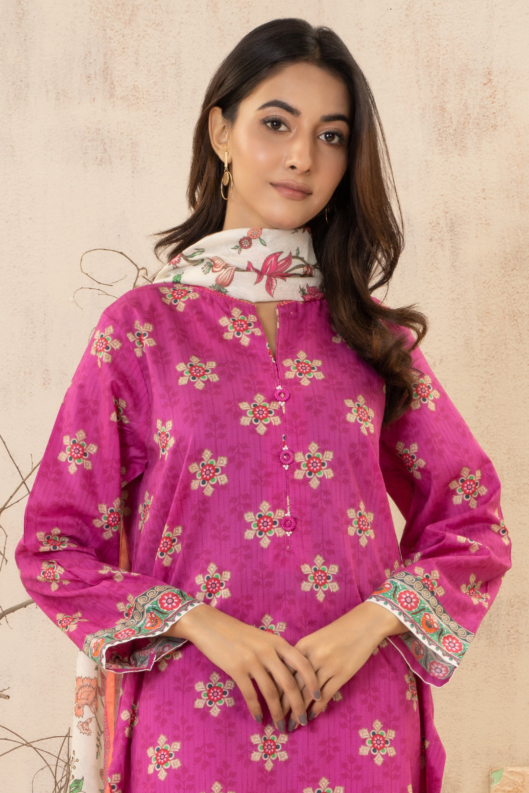 Zellbury | Summer Pret | Kurta Dupatta Trouser - 2858 - Libasekhas