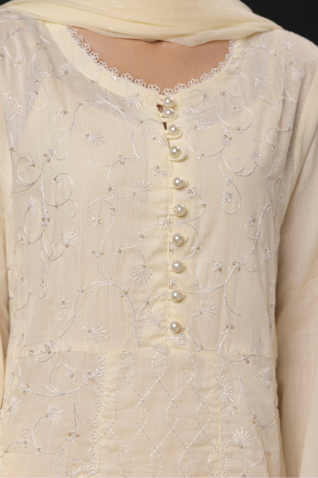 Zellbury | Summer Pret | Embroidered Kurta Dupatta Trouser - 3332 - Libasekhas