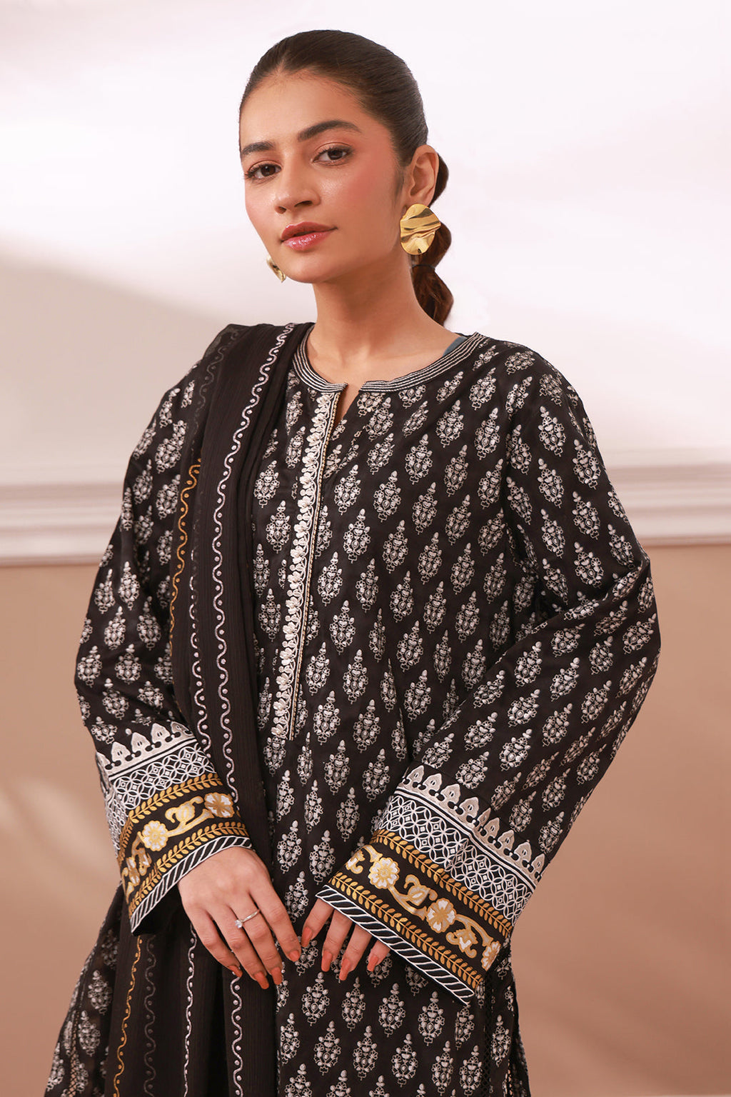 Zellbury | Summer Pret | Embroidered Kurta Dupatta - 0973 - Libasekhas