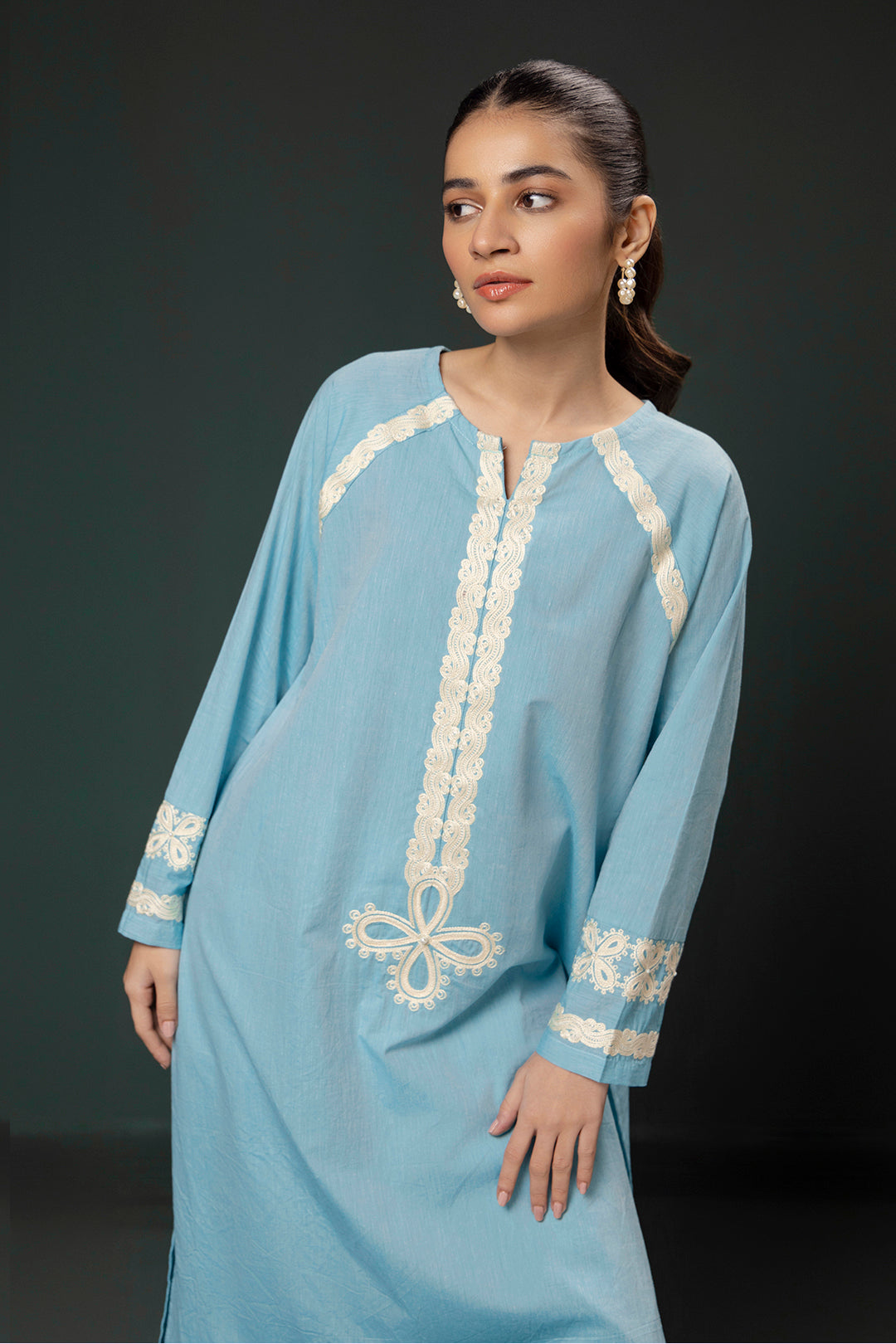 Zellbury | Summer Pret | Embroidered Kurta Trouser - 0977 - Libasekhas