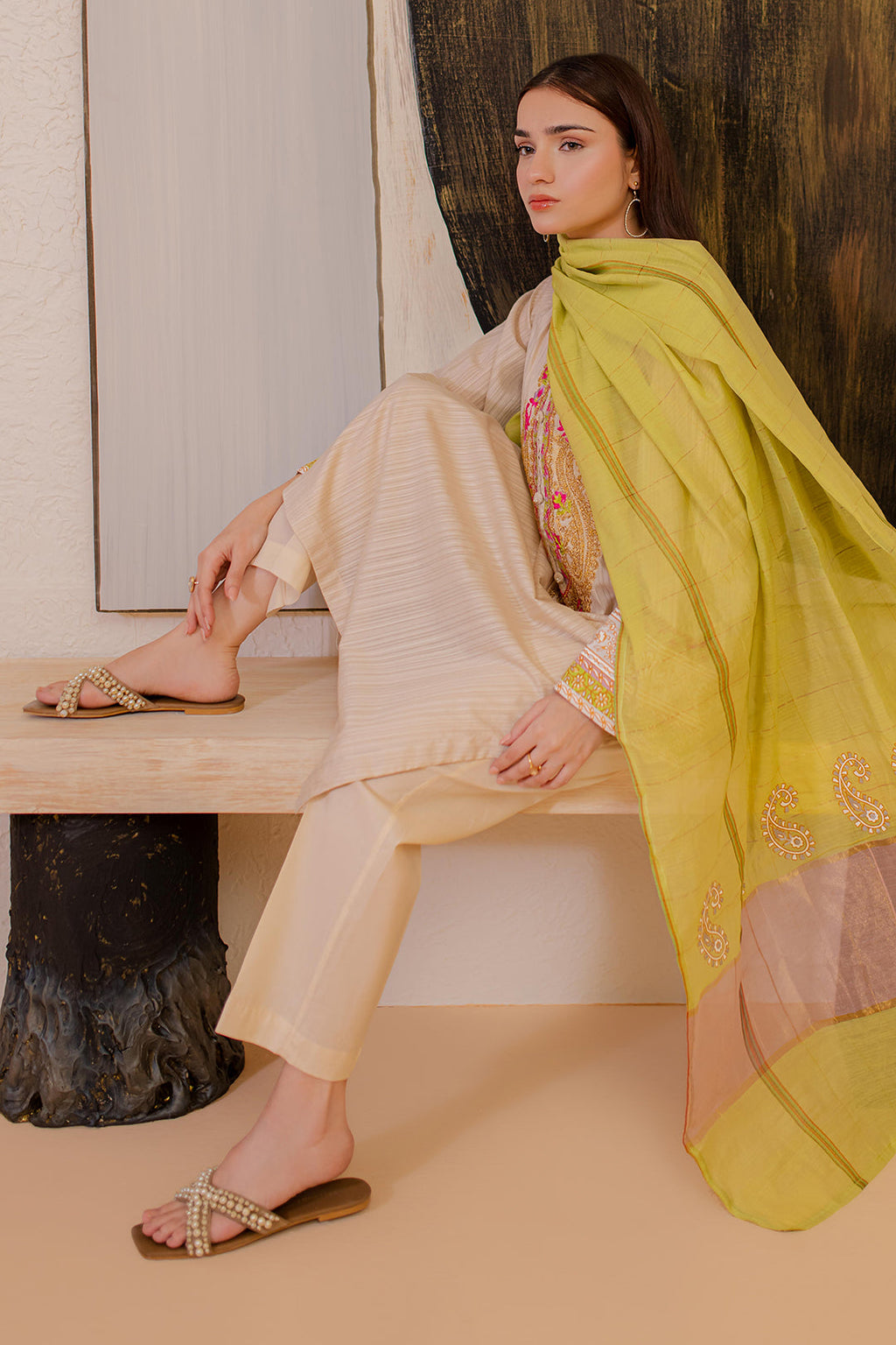 Zellbury | Summer Pret | Embroidered Kurta Dupatta - 1094 - Libasekhas