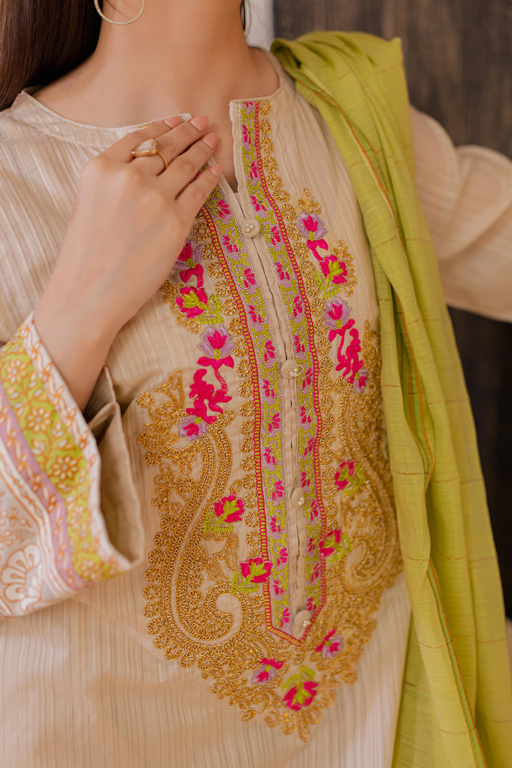 Zellbury | Summer Pret | Embroidered Kurta Dupatta - 1094 - Libasekhas