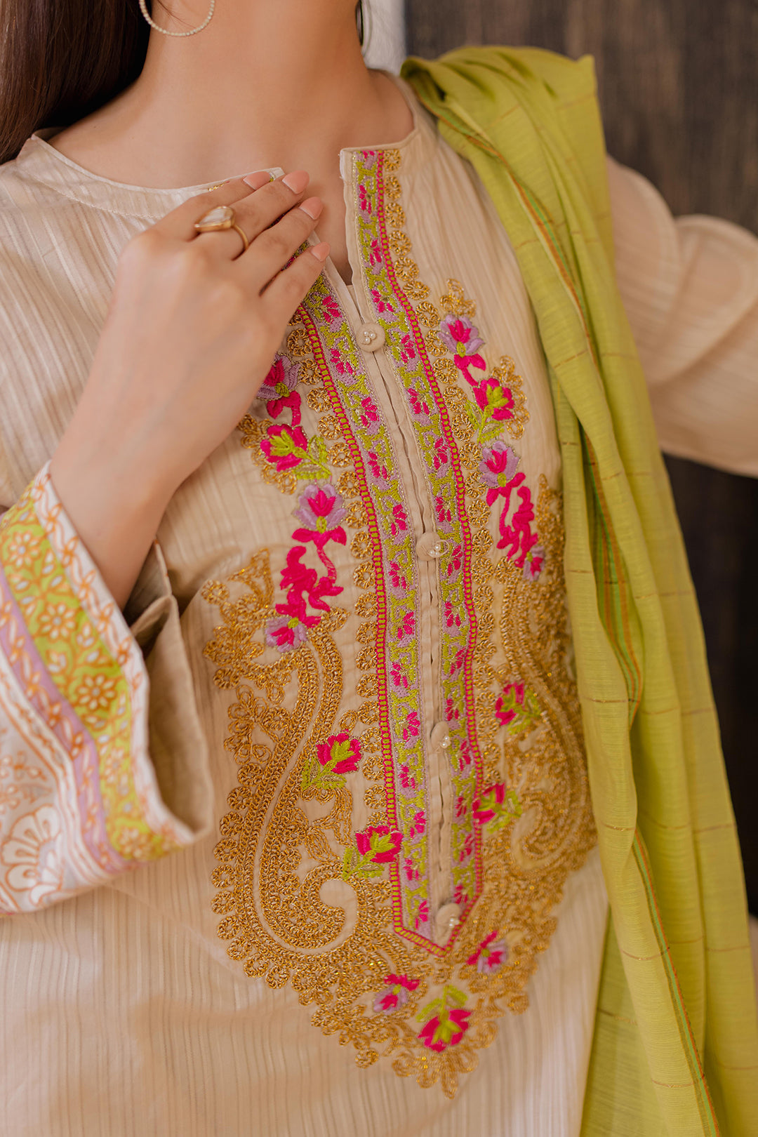 Zellbury | Summer Pret | Embroidered Kurta Dupatta - 1094 - Libasekhas