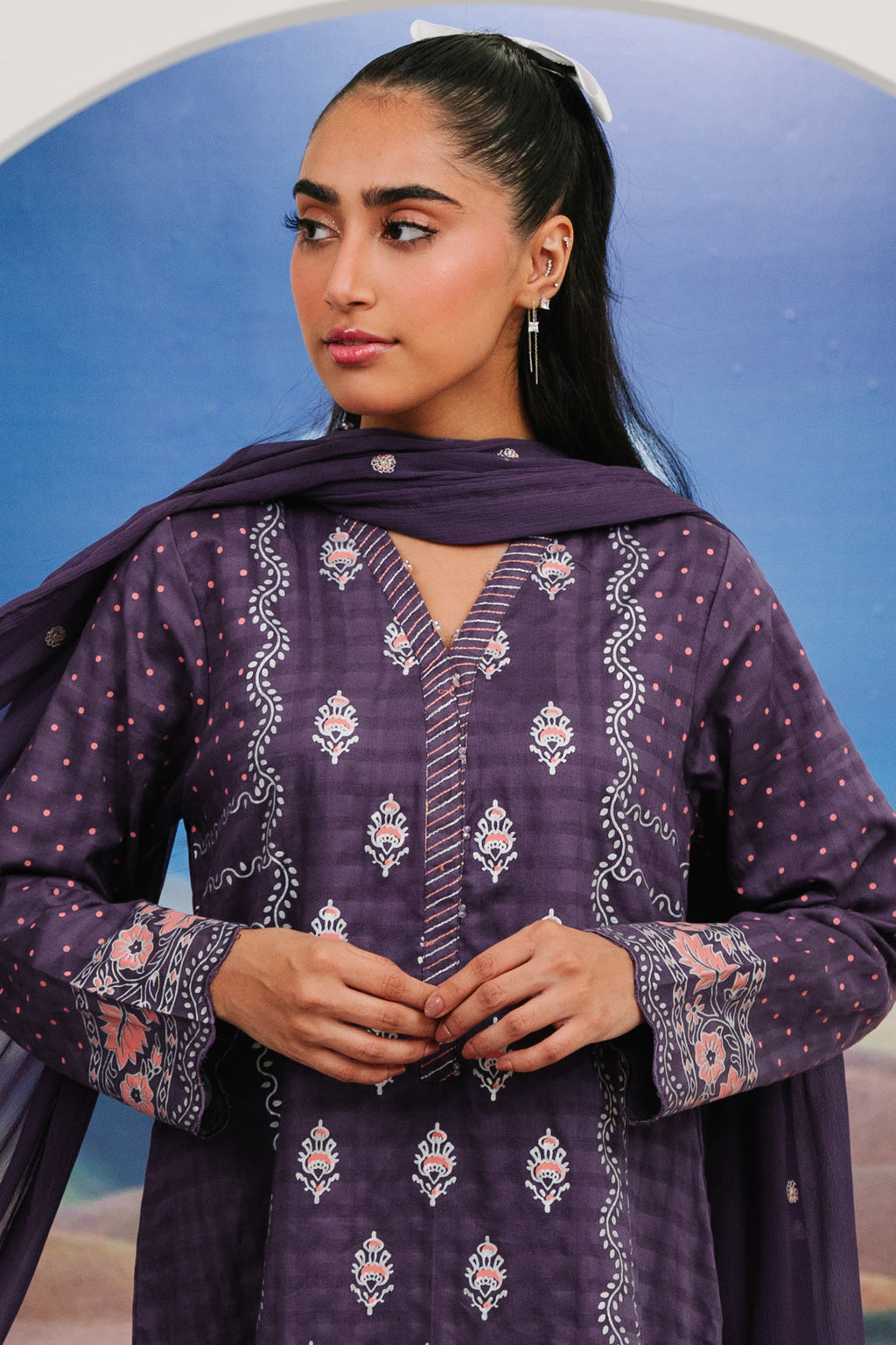 Zellbury | Summer Pret | Kurta Dupatta Trouser - 1102 - Libasekhas