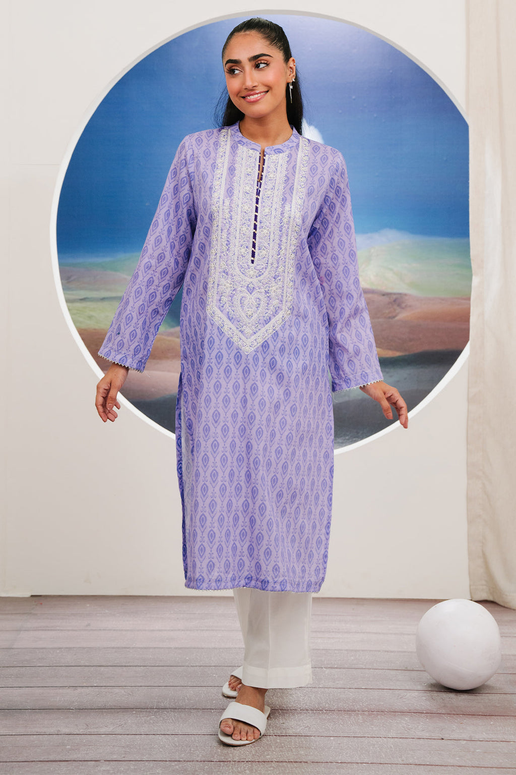 Zellbury | Summer Pret | Embroidered Kurta - 1849 - Libasekhas