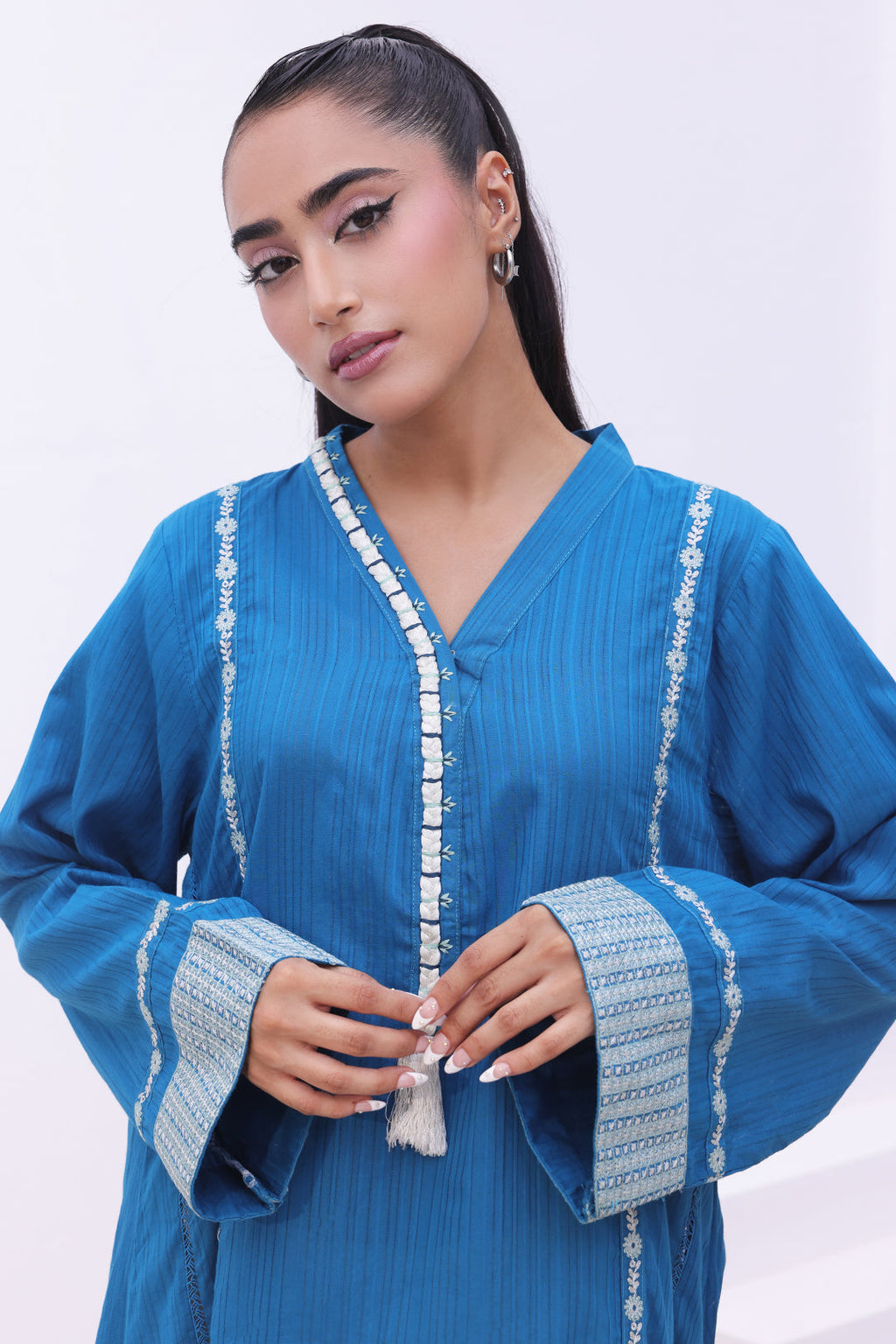 Zellbury | Summer Pret | Embroidered Kurta - 1864 - Libasekhas