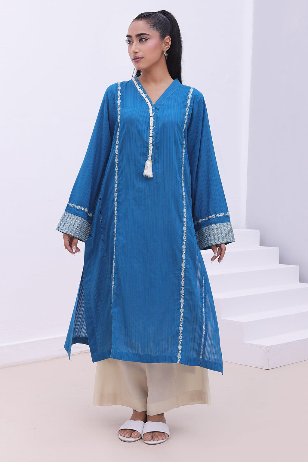 Zellbury | Summer Pret | Embroidered Kurta - 1864 - Libasekhas