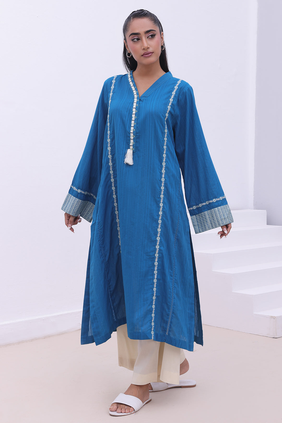 Zellbury | Summer Pret | Embroidered Kurta - 1864 - Libasekhas