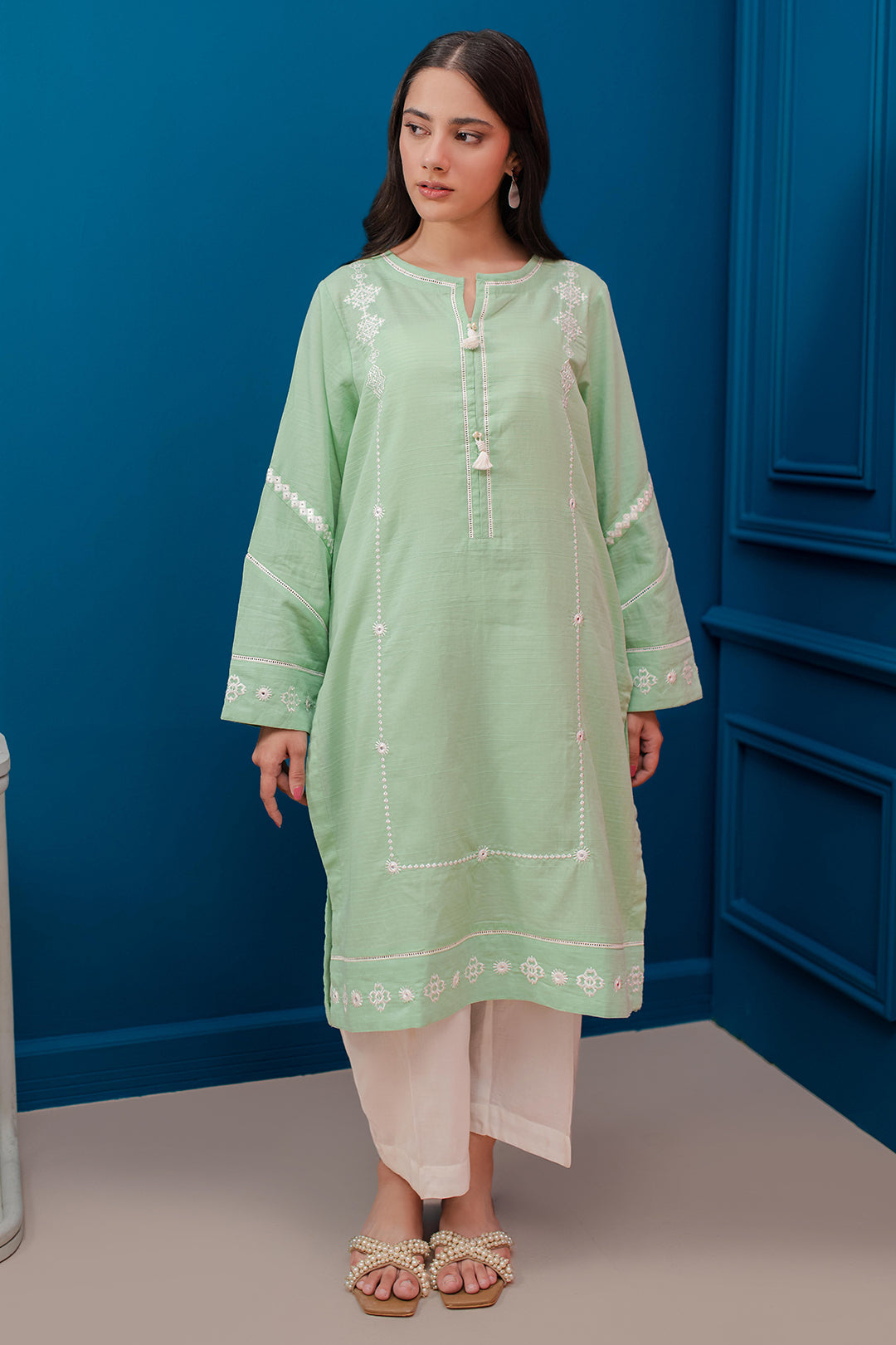 Zellbury | Summer Pret | Embroidered Kurta - 2049 - Libasekhas