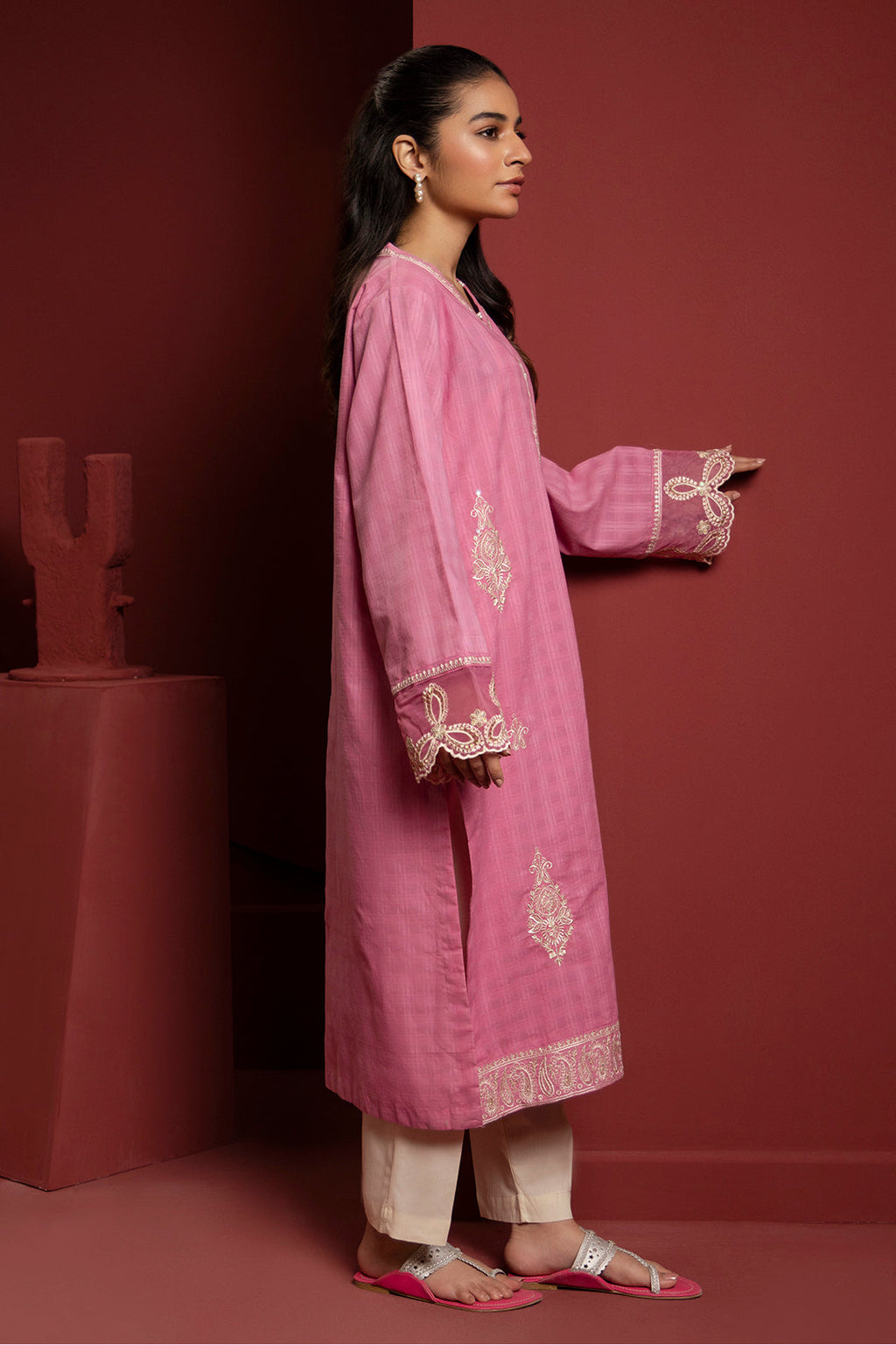 Zellbury | Summer Pret | Embroidered Kurta - 2056 - Libasekhas