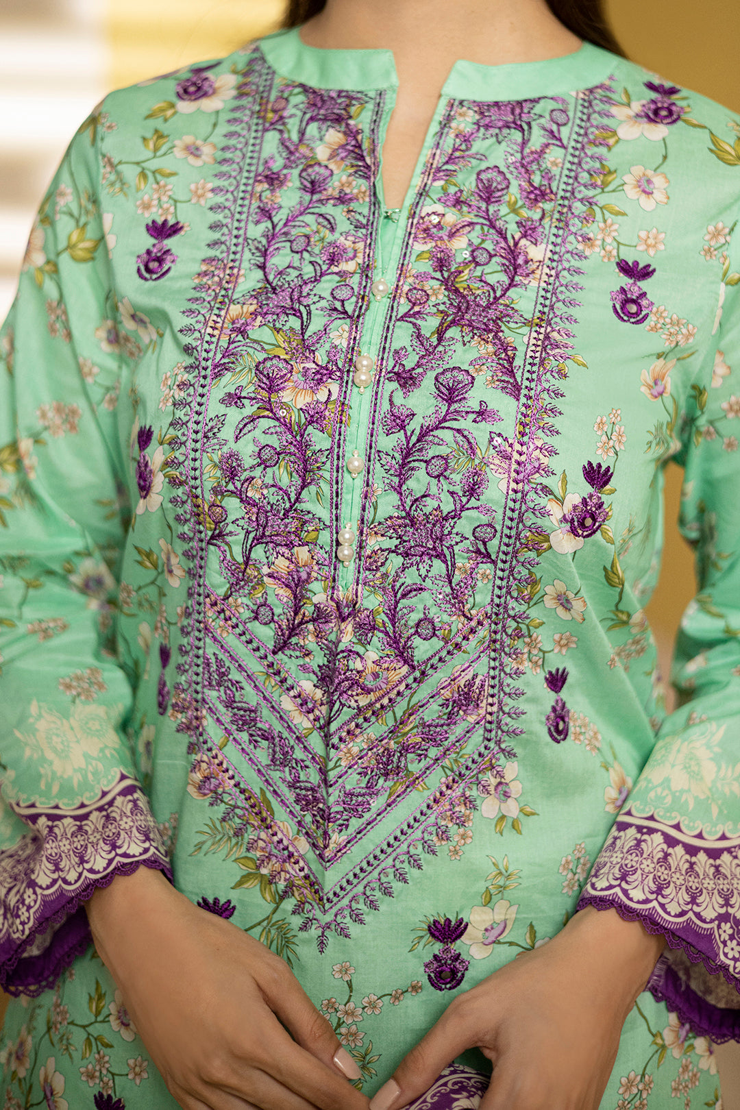 Zellbury | Summer Pret | Embroidered Kurta Dupatta - 1903 - Libasekhas