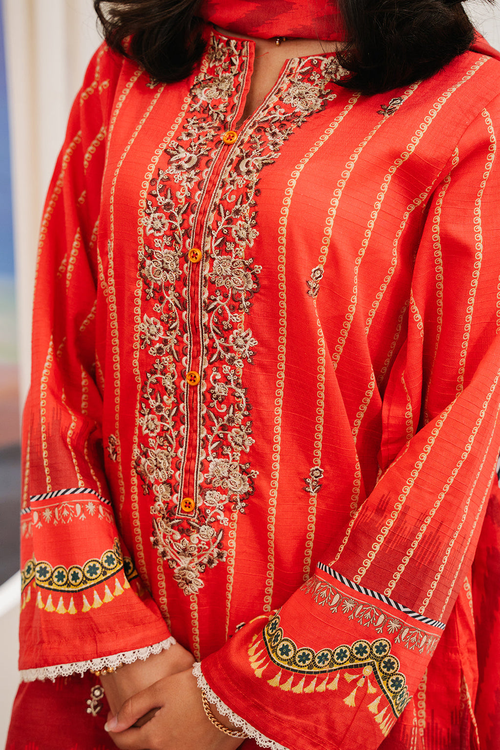 Zellbury | Summer Pret | Embroidered Kurta Dupatta - 1904 - Libasekhas