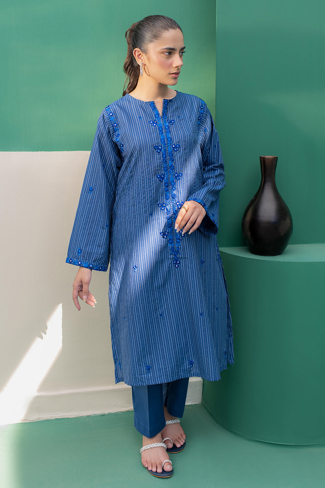 Zellbury | Summer Pret | Embroidered Kurta Trouser - 1932 - Libasekhas