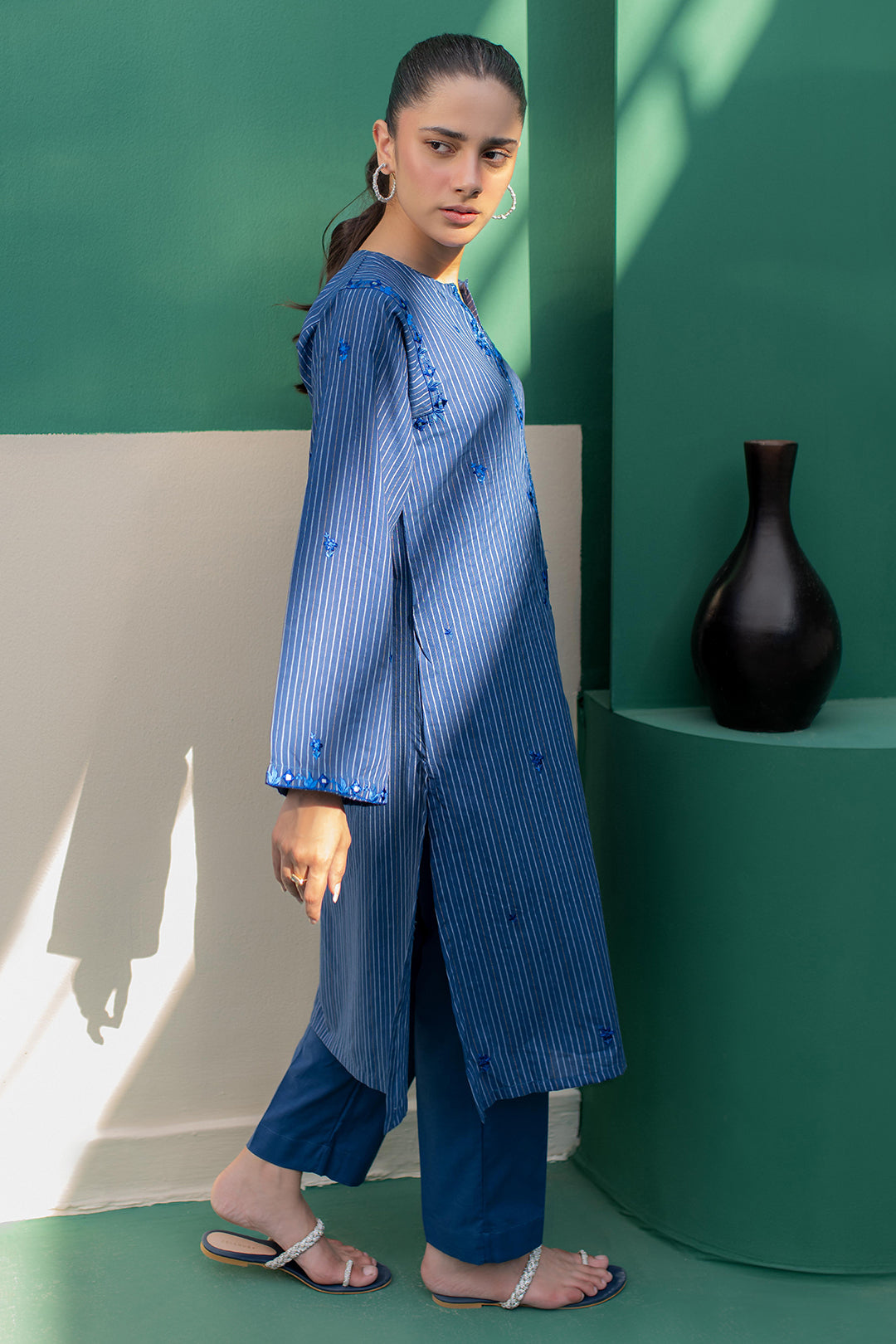 Zellbury | Summer Pret | Embroidered Kurta Trouser - 1932 - Libasekhas