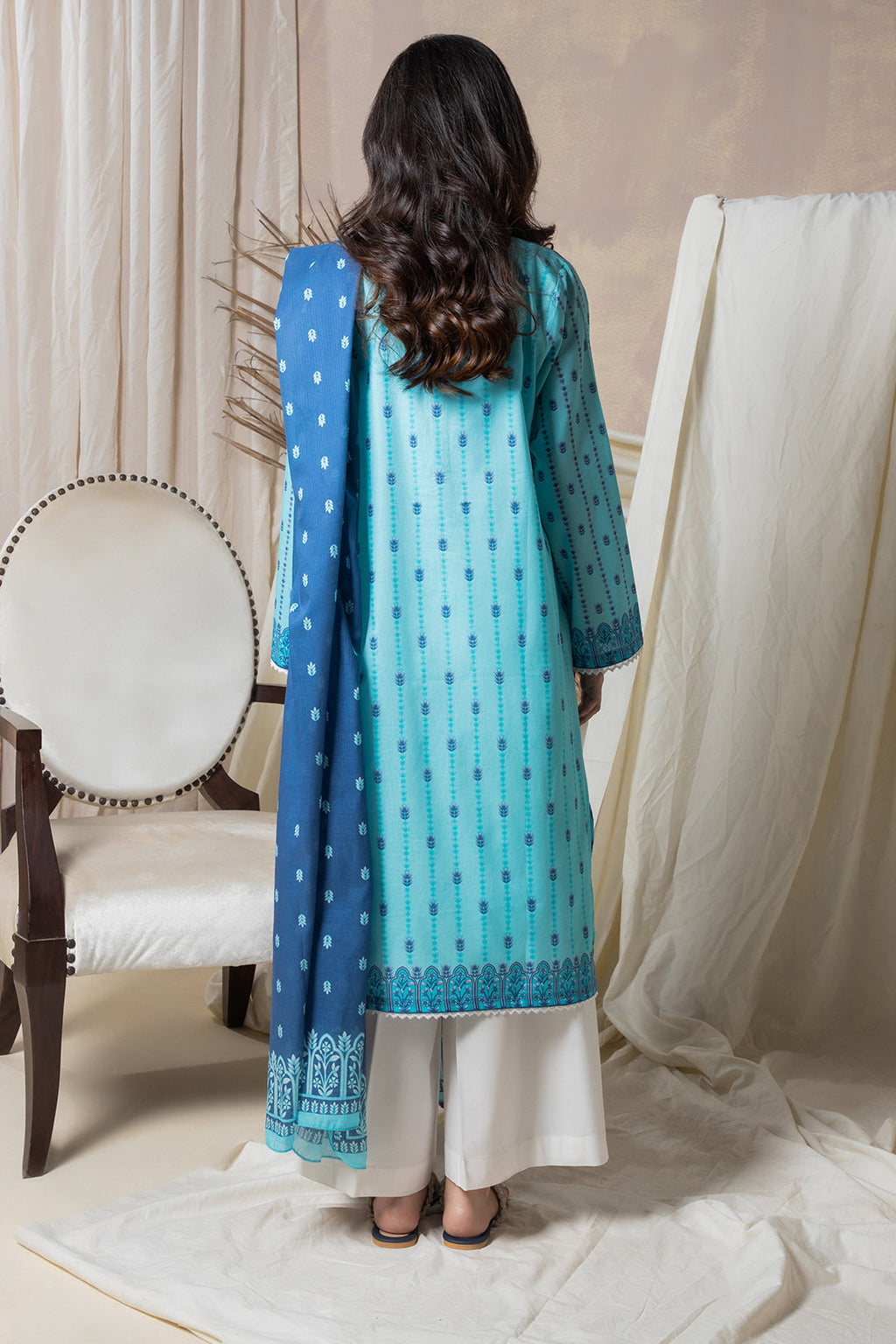 Zellbury | Summer Pret | Embroidered Kurta Dupatta - 2070 - Libasekhas