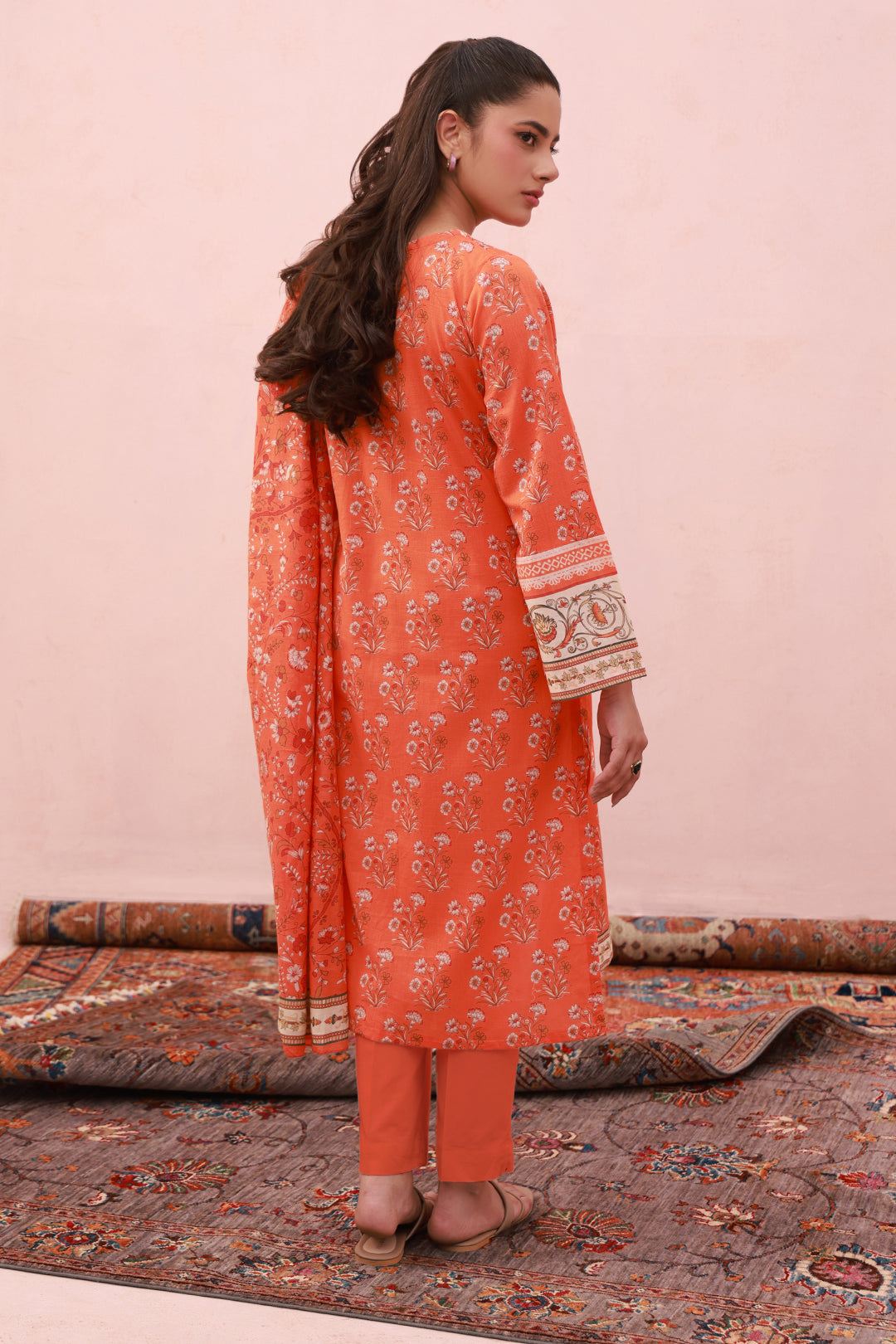 Zellbury | Summer Pret | Embroidered Kurta Dupatta Trouser - 1962 - Libasekhas