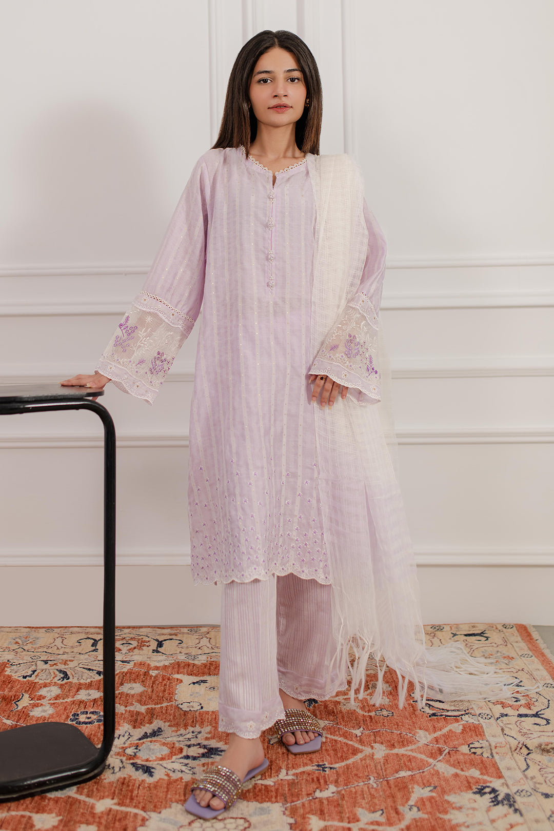 Zellbury | Summer Pret | Embroidered Kurta Dupatta Trouser - 2000 - Libasekhas