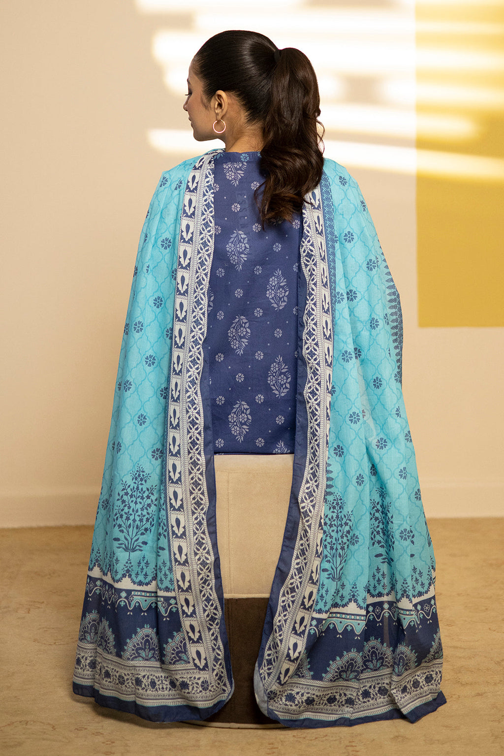 Zellbury | Summer Pret | Kurta Dupatta Trouser - 2102 - Libasekhas