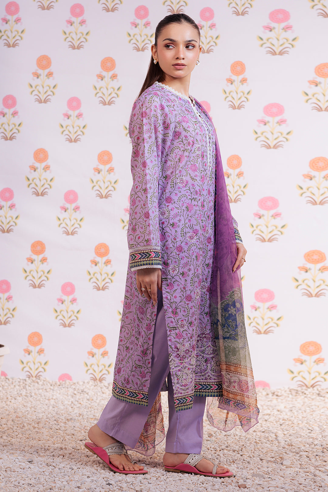 Zellbury | Summer Pret | Embroidered Kurta Dupatta Trouser - 2112 - Libasekhas