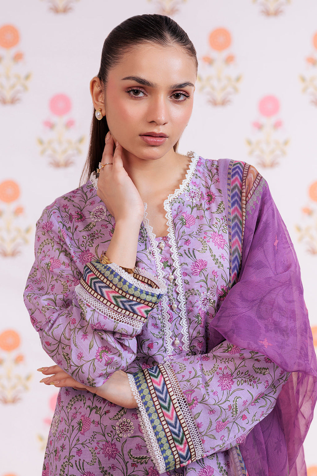 Zellbury | Summer Pret | Embroidered Kurta Dupatta Trouser - 2112 - Libasekhas