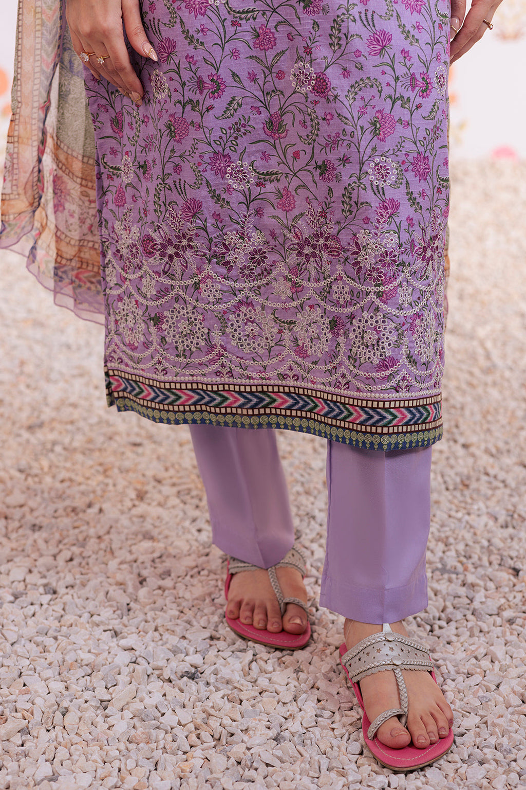 Zellbury | Summer Pret | Embroidered Kurta Dupatta Trouser - 2112 - Libasekhas