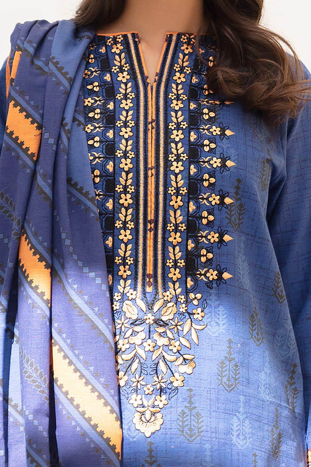 Zellbury | Winter Pret | Kurta Dupatta - 0755 - Libasekhas