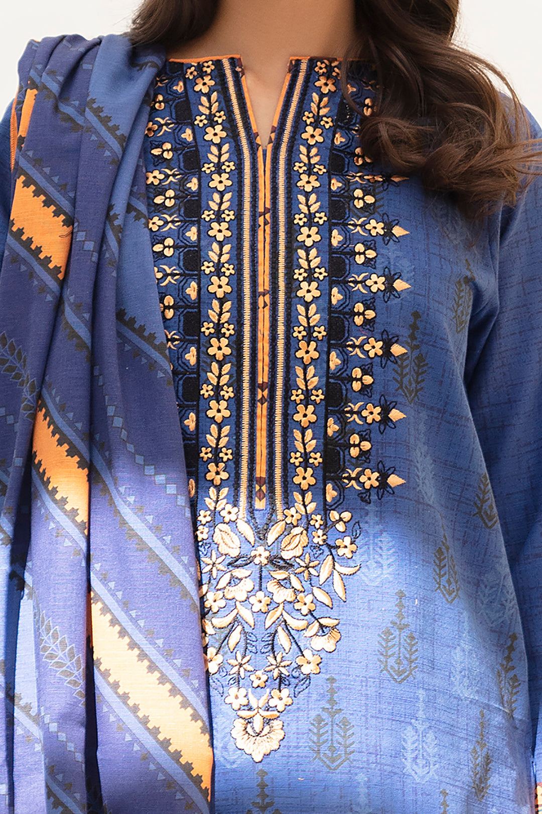 Zellbury | Winter Pret | Kurta Dupatta - 0755 - Libasekhas