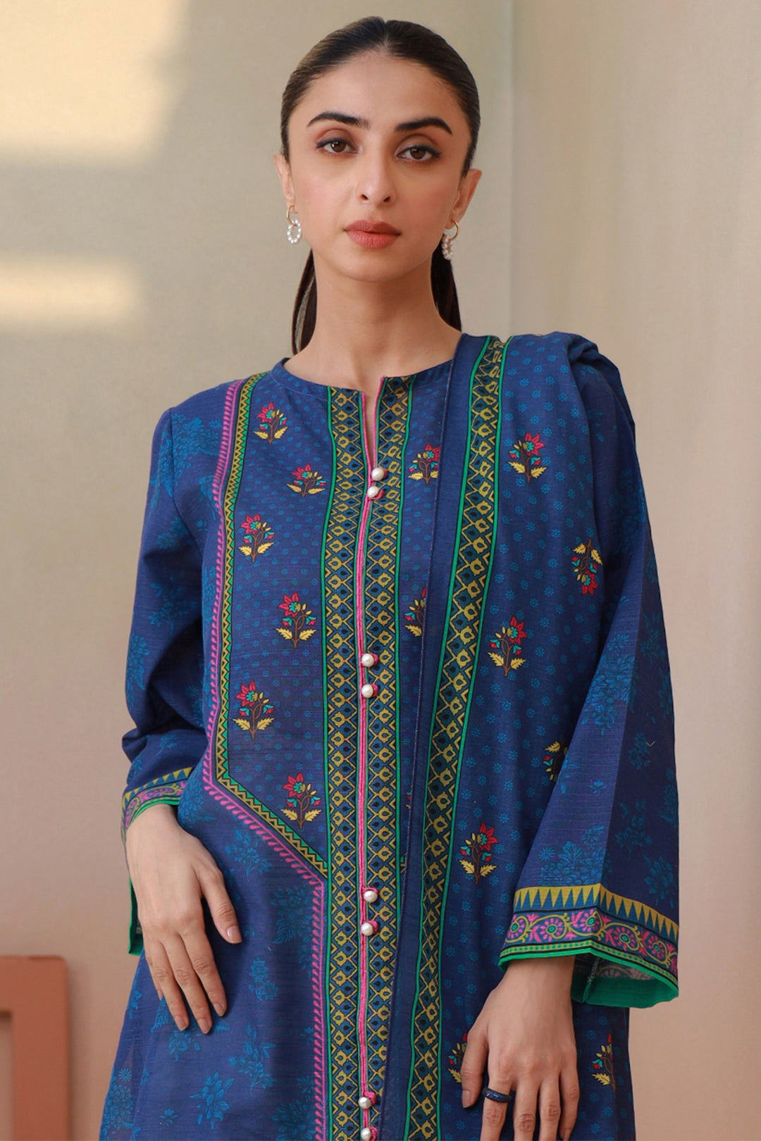 Zellbury | Winter Pret | Kurta Dupatta - 1523 - Libasekhas