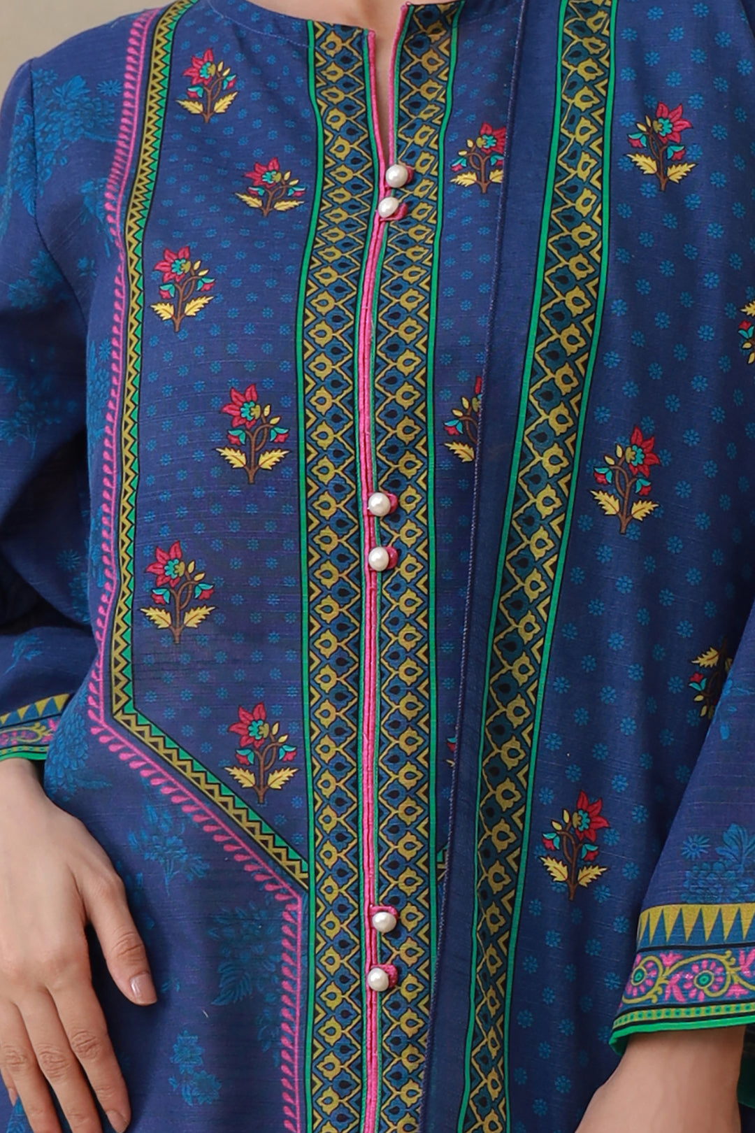Zellbury | Winter Pret | Kurta Dupatta - 1523 - Libasekhas