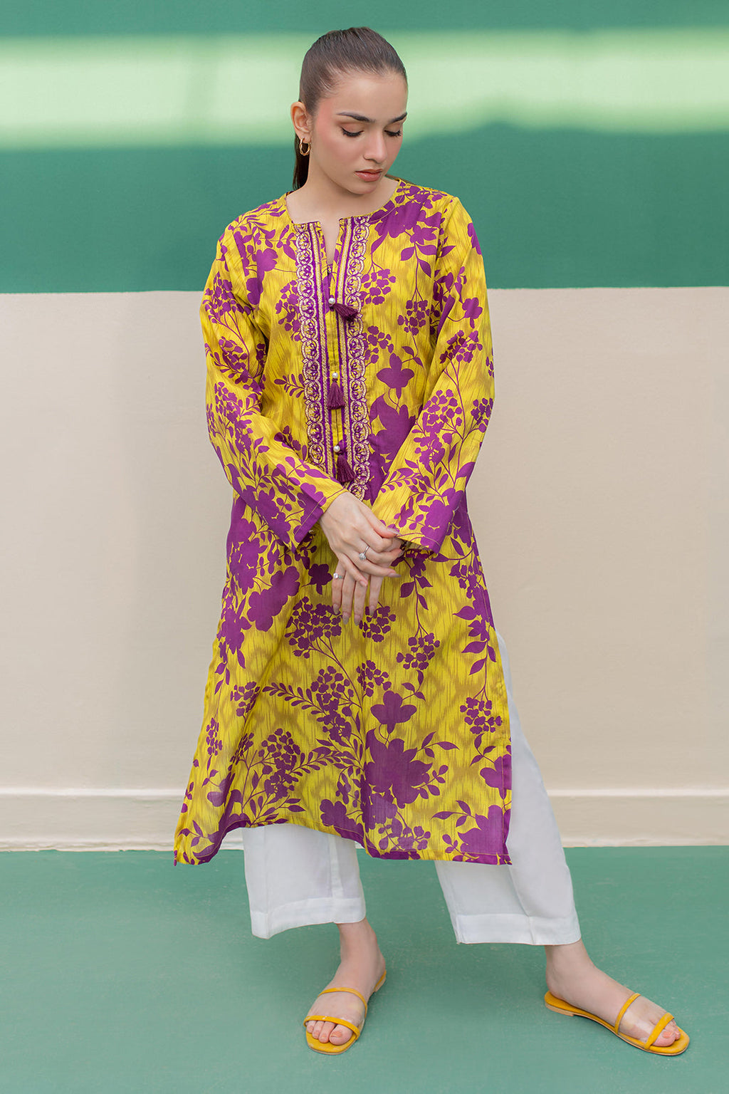 Zellbury | Winter Pret | Embroidered Kurta - 2916 - Libasekhas
