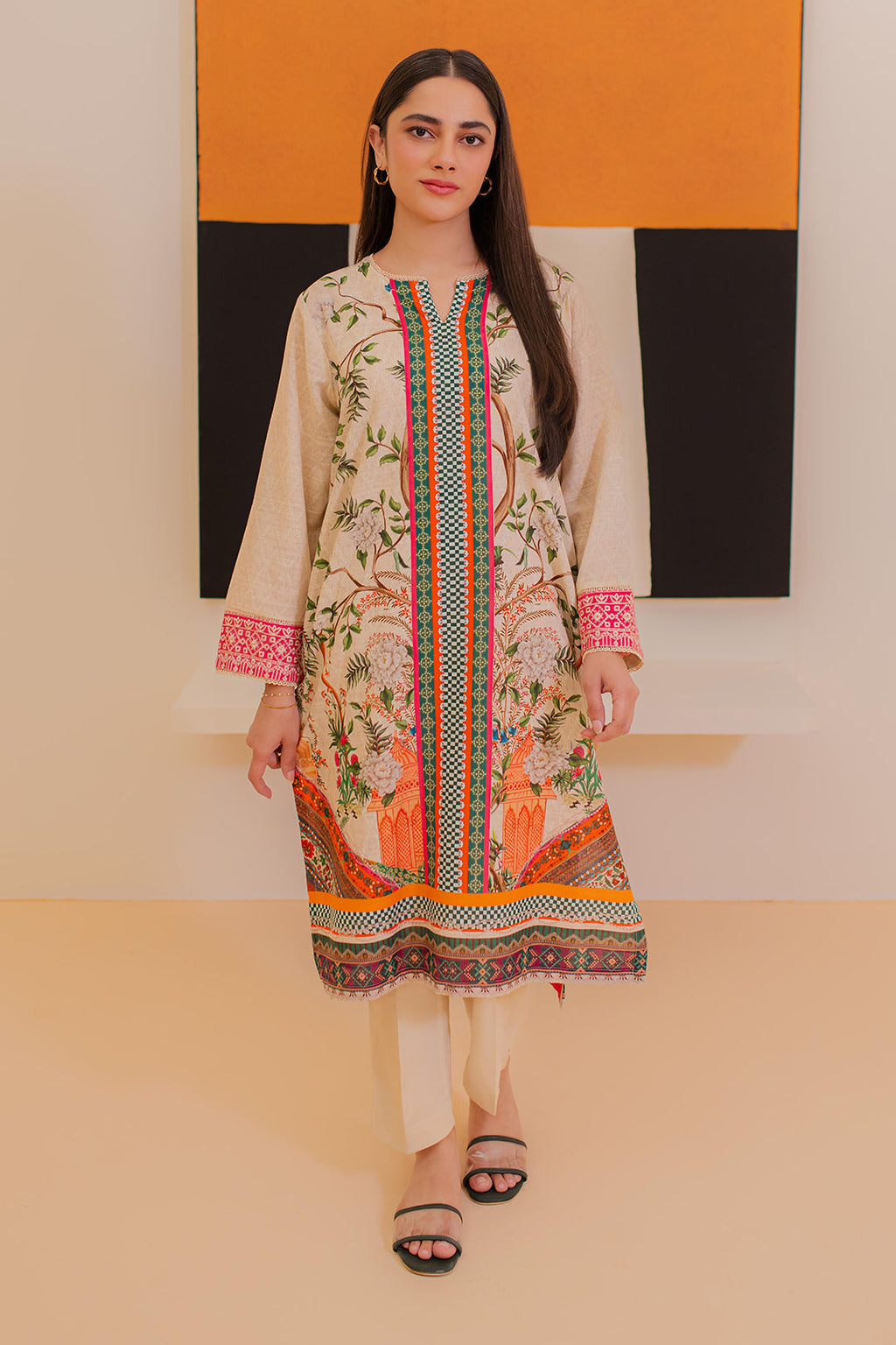 Zellbury | Winter Pret | Embroidered Kurta - 3052 - Libasekhas