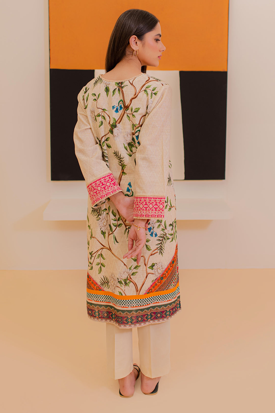Zellbury | Winter Pret | Embroidered Kurta - 3052 - Libasekhas