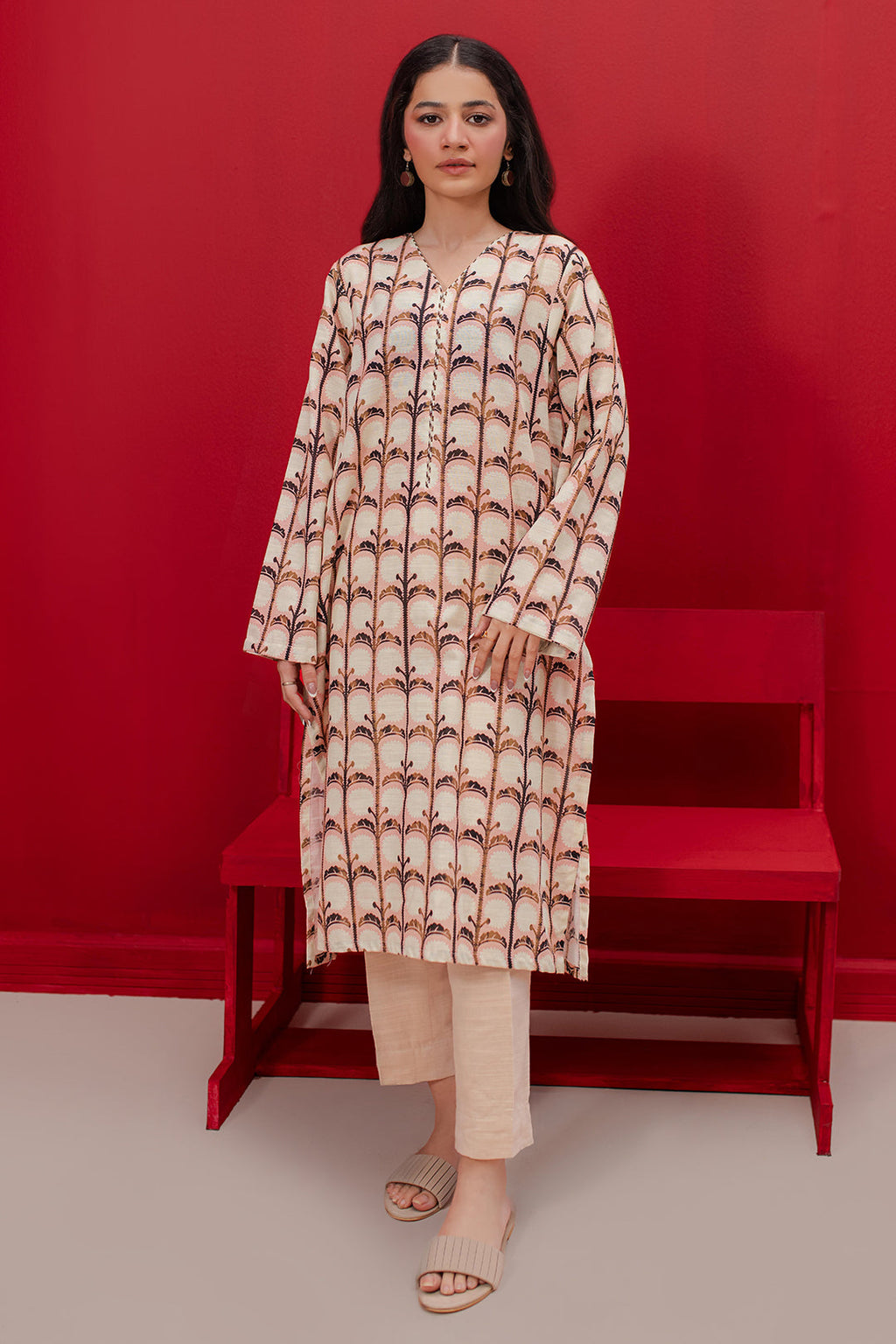 Zellbury | Winter Pret | Kurta - 3122 - Libasekhas