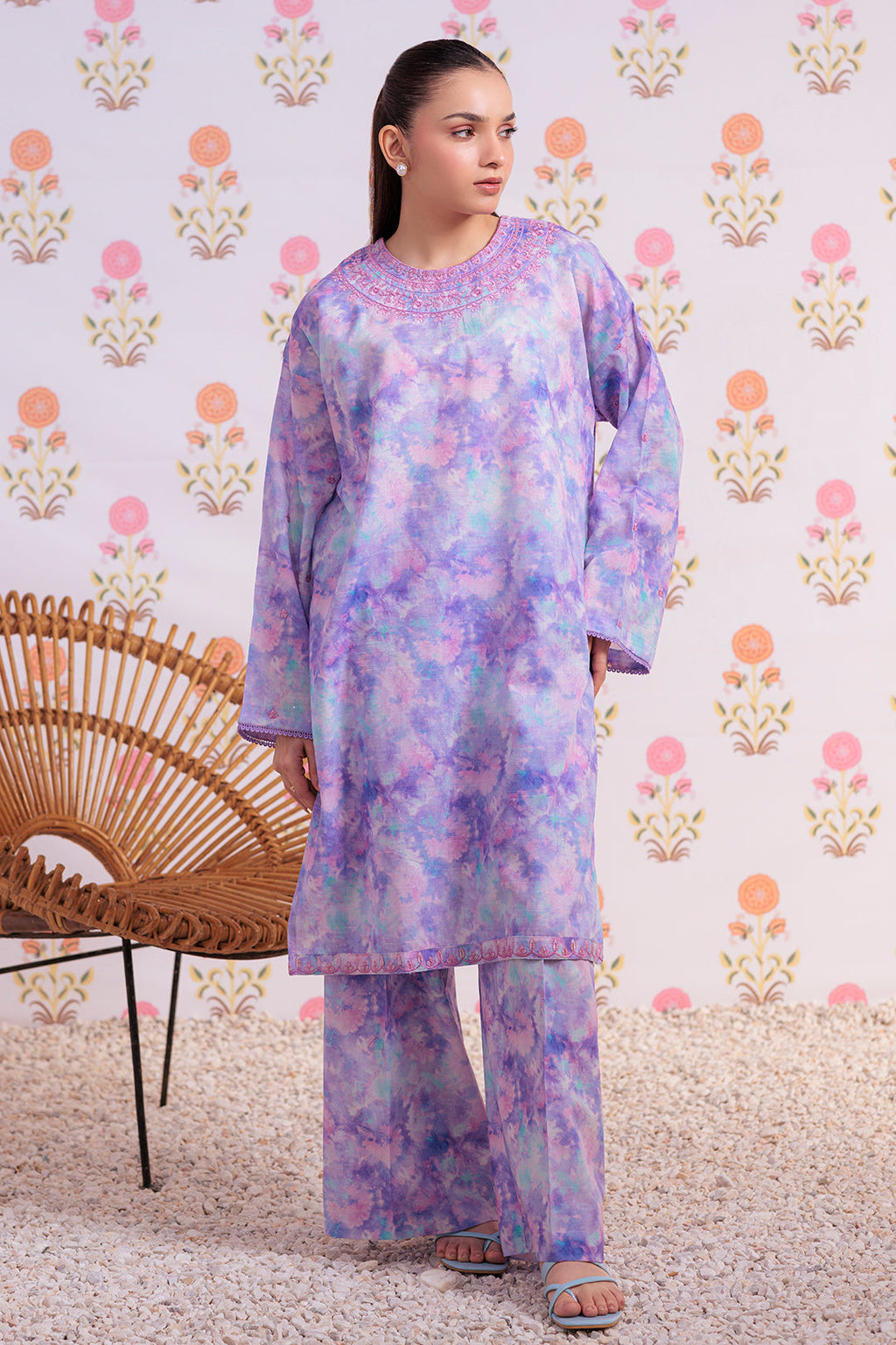 Zellbury | Summer Pret | Embroidered Kurta Trouser - 3000 - Libasekhas
