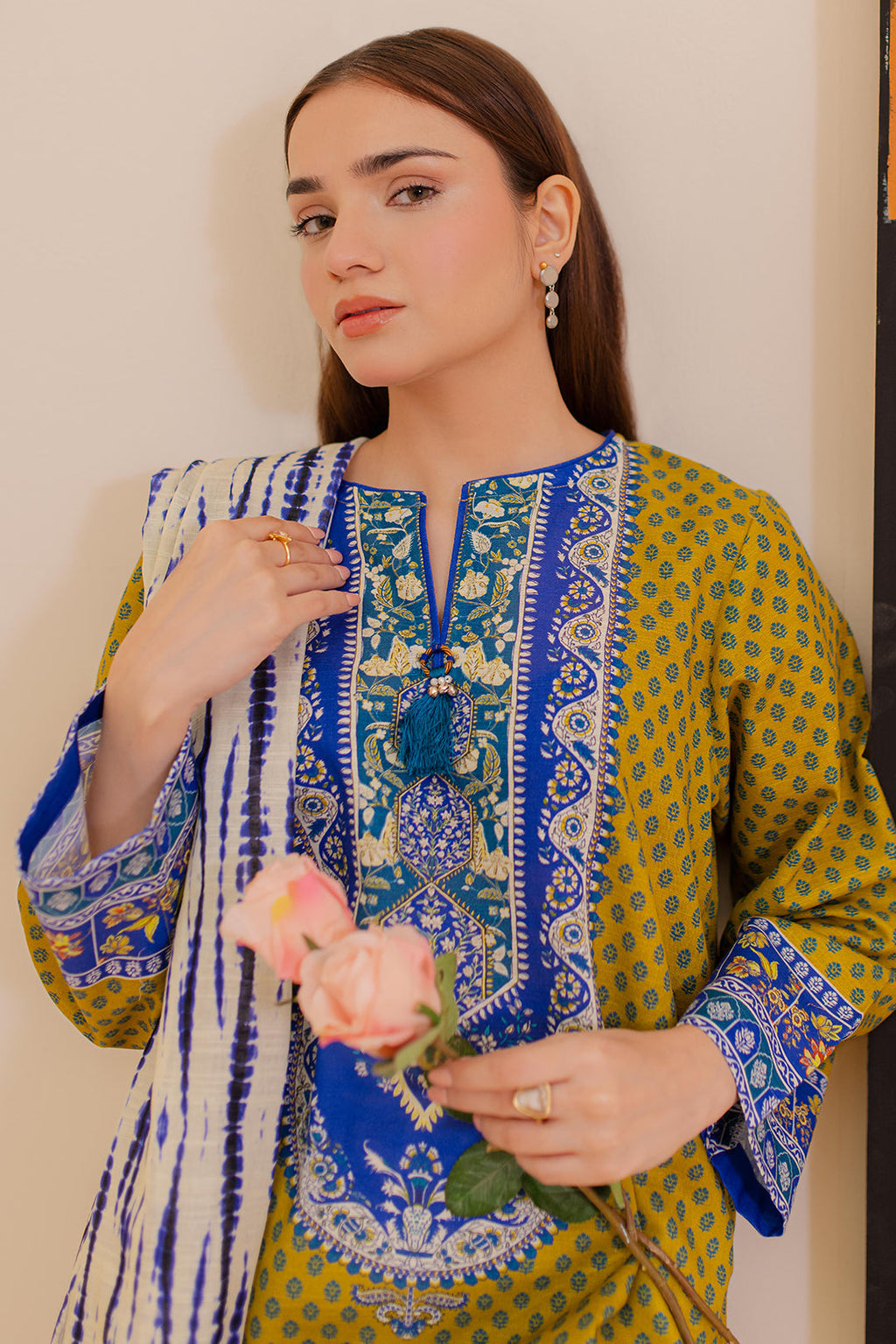 Zellbury | Winter Pret | Kurta Dupatta - 3032 - Libasekhas