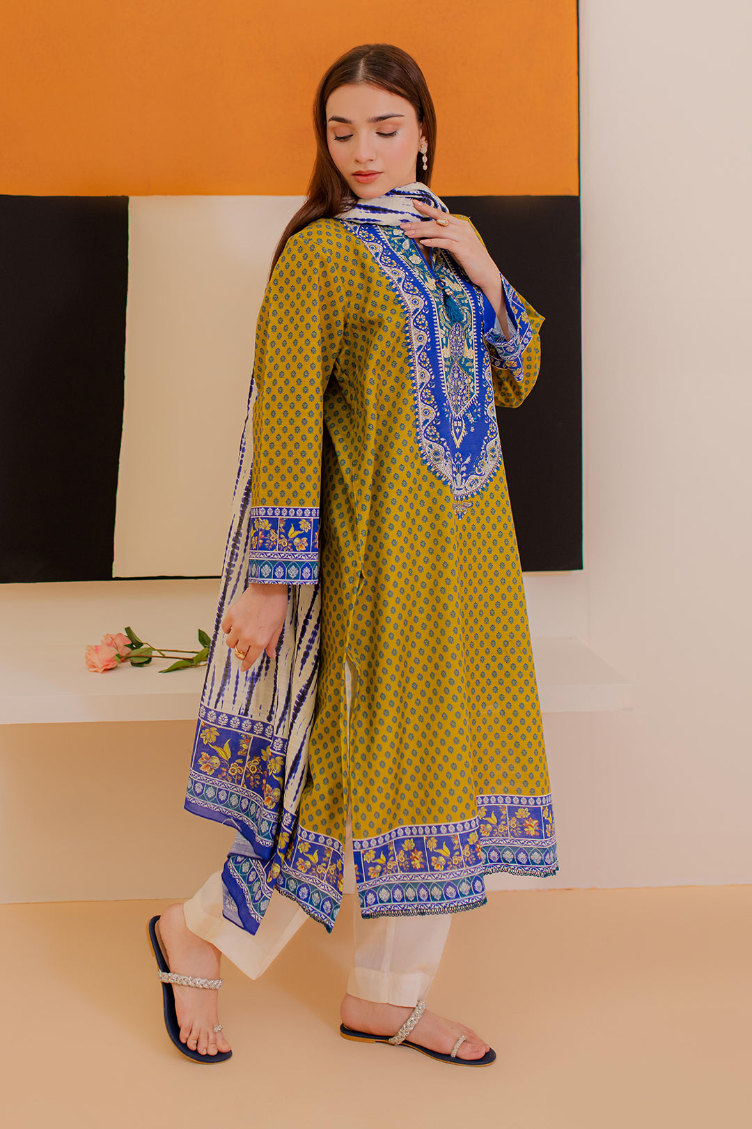 Zellbury | Winter Pret | Kurta Dupatta - 3032 - Libasekhas