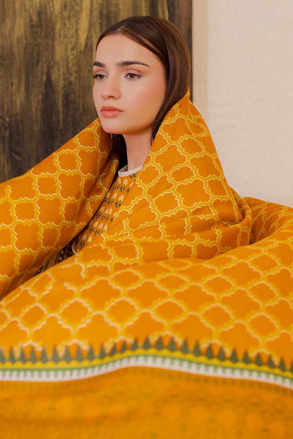 Zellbury | Winter Pret | Kurta Shawl Trouser - 2946 - Libasekhas