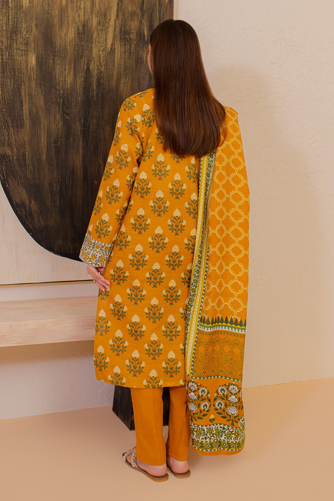 Zellbury | Winter Pret | Kurta Shawl Trouser - 2946 - Libasekhas