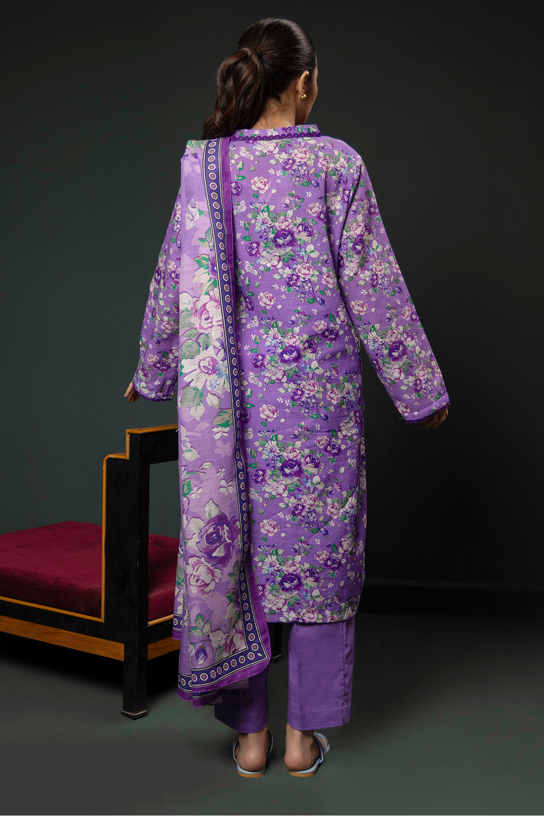 Zellbury | Winter Pret | Kurta Dupatta Trouser - 2948 - Libasekhas