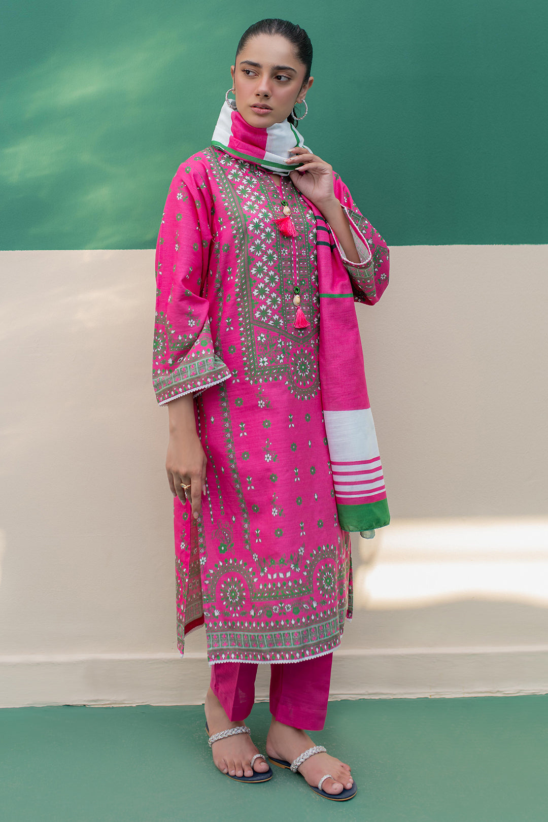 Zellbury | Winter Pret | Kurta Dupatta Trouser - 2949 - Libasekhas