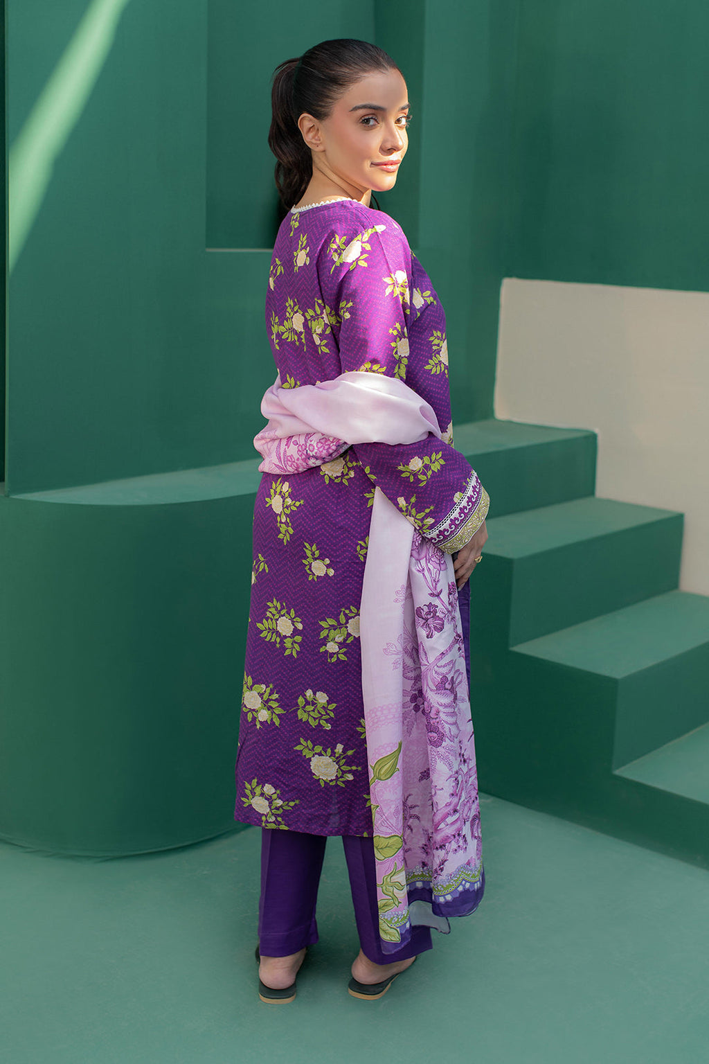 Zellbury | Winter Pret | Kurta Shawl Trouser - 3010 - Libasekhas