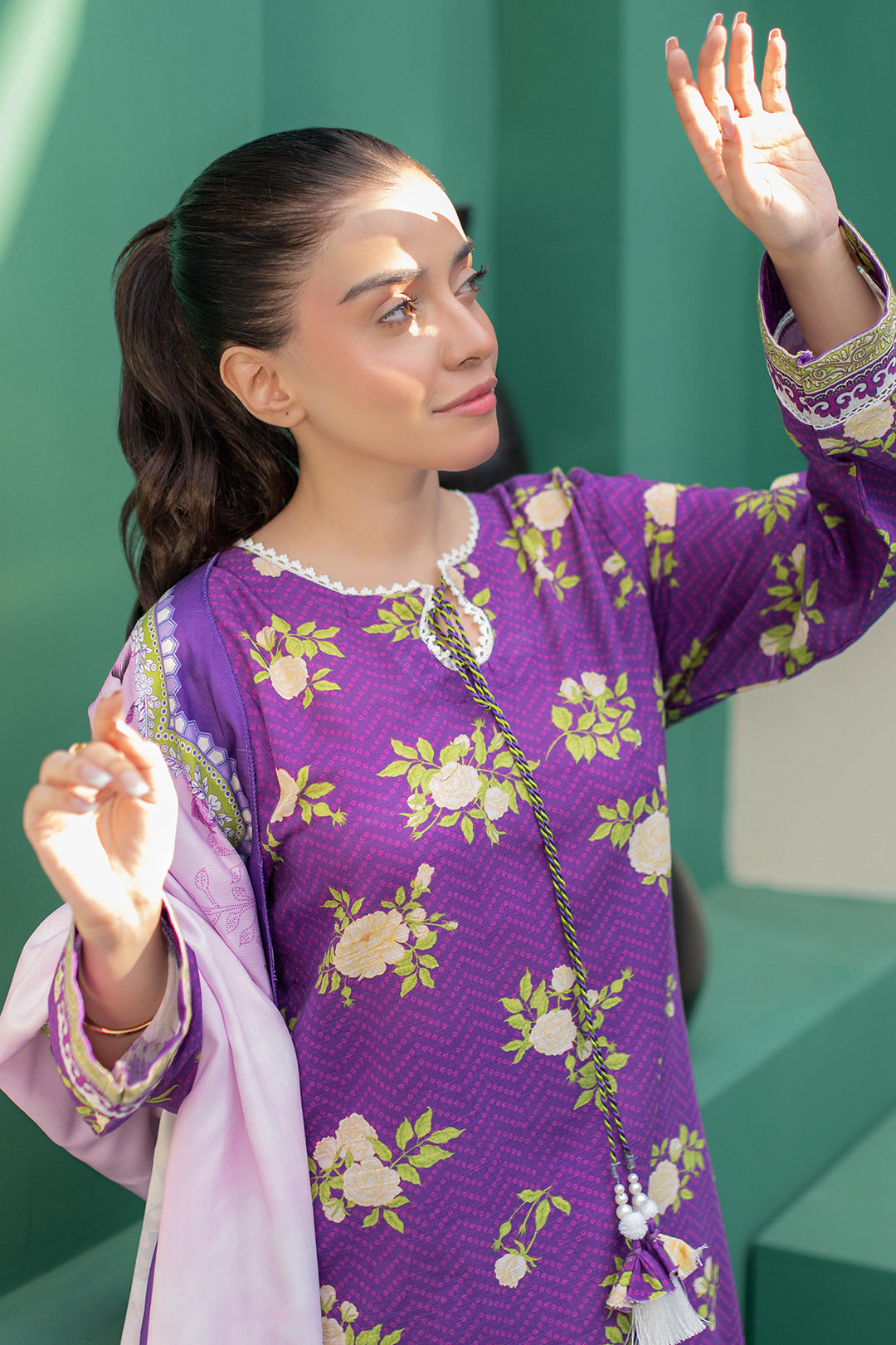 Zellbury | Winter Pret | Kurta Shawl Trouser - 3010 - Libasekhas