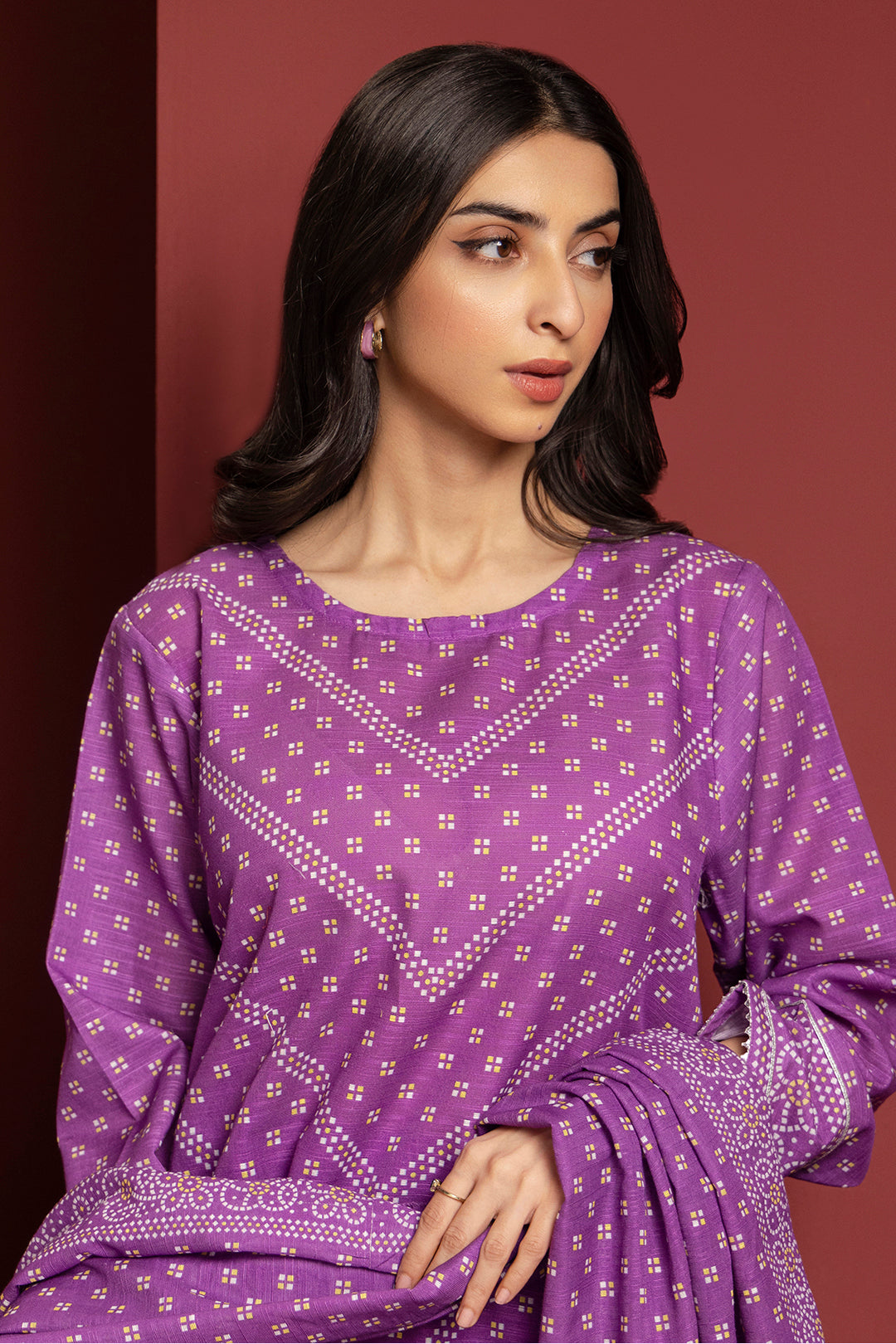 Zellbury | Winter Pret | Kurta Dupatta Trouser - 3072 - Libasekhas