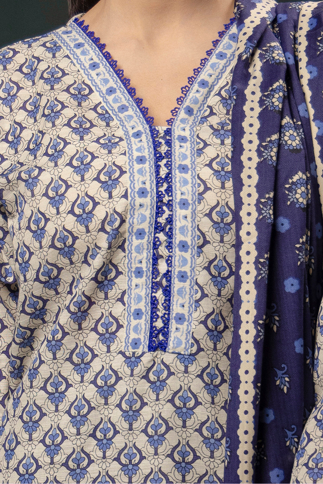 Zellbury | Winter Pret | Kurta Shawl Trouser - 3153 - Libasekhas