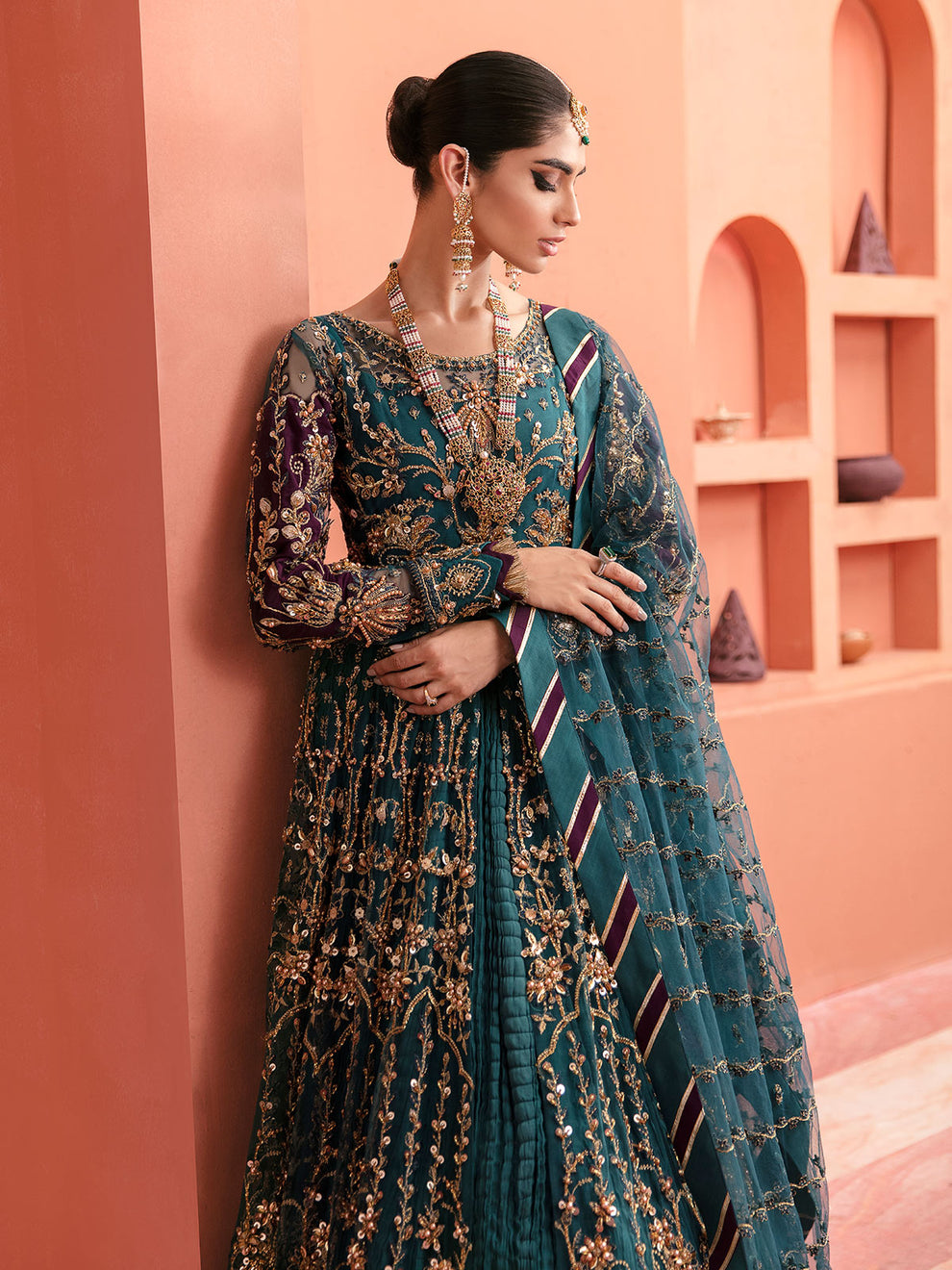 Gulaal | Wedding Formals | AYZEL GL-WS-22V1-27 (PISHWAS AND LEHNGA) - House Of Anaya