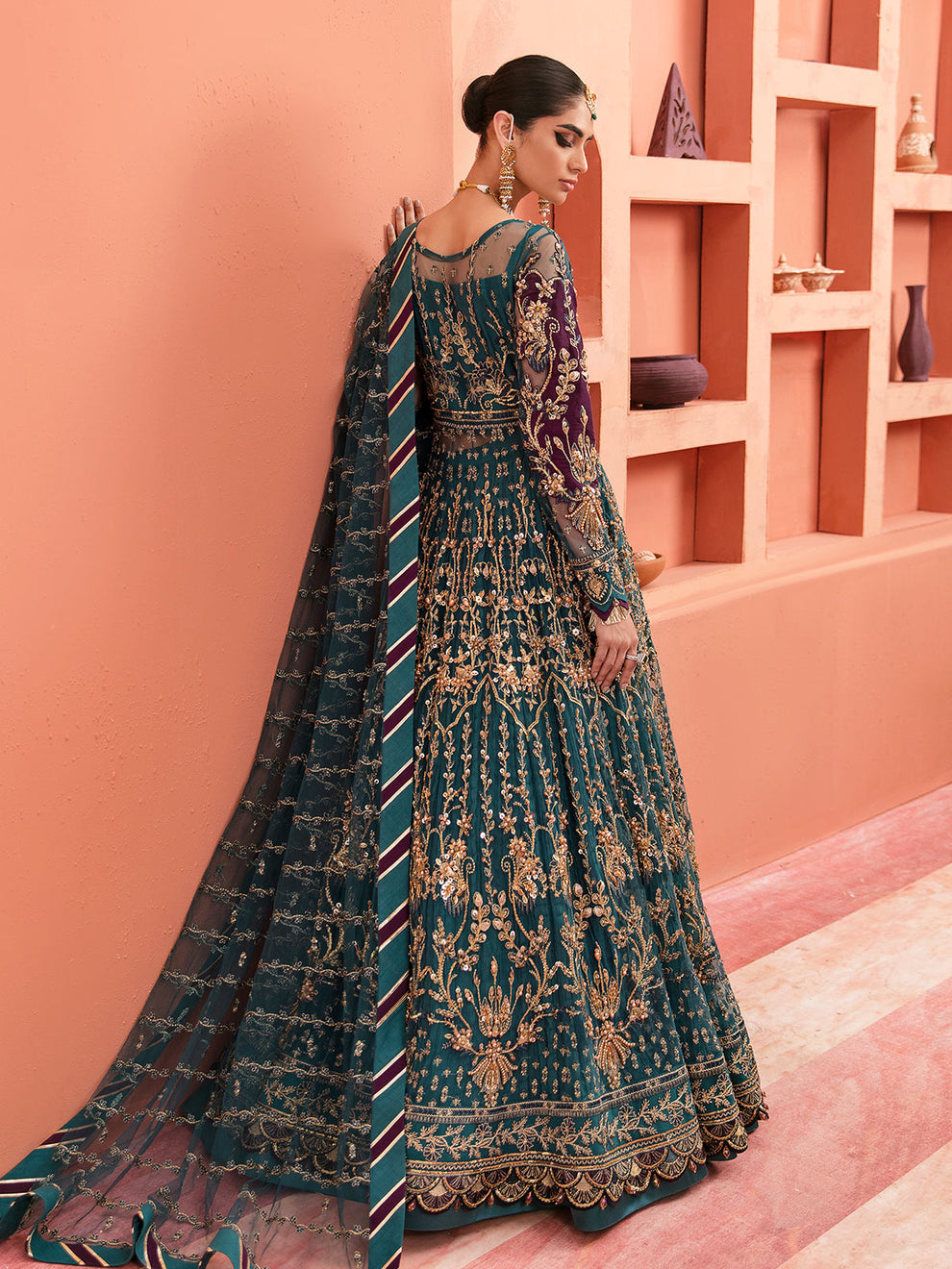 Gulaal | Wedding Formals | AYZEL GL-WS-22V1-27 (PISHWAS AND LEHNGA) - House Of Anaya