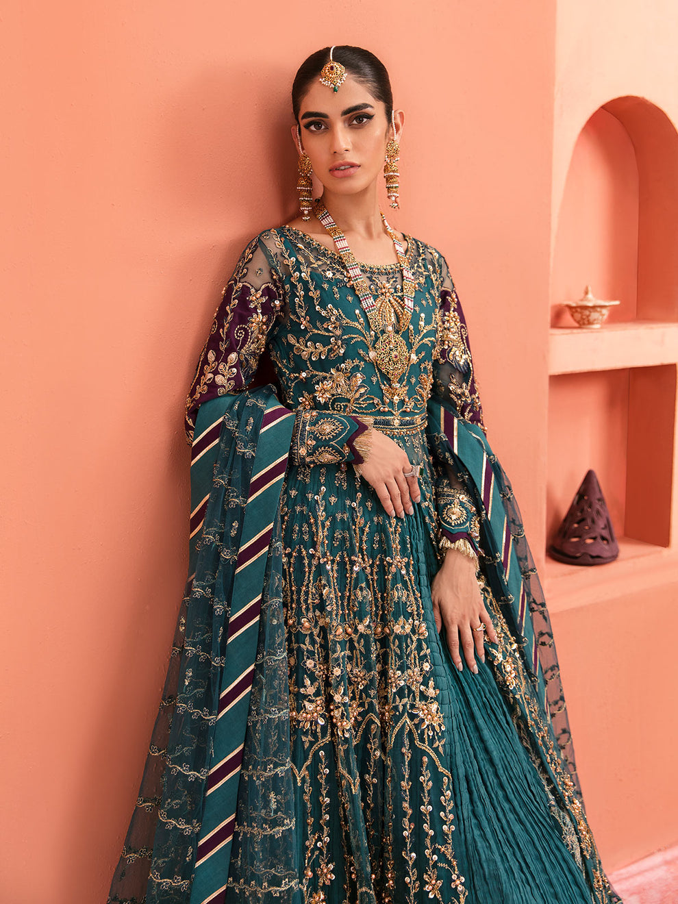 Gulaal | Wedding Formals | AYZEL GL-WS-22V1-27 (PISHWAS AND LEHNGA) - House Of Anaya