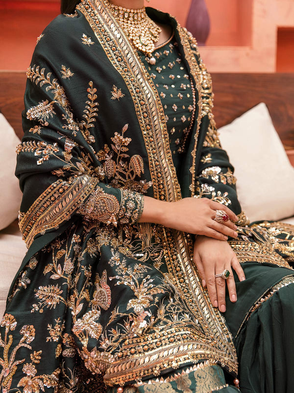 Gulaal | Wedding Formals | GL-WS-22V1-33 (SHIRT AND GHARARA) - House Of Anaya